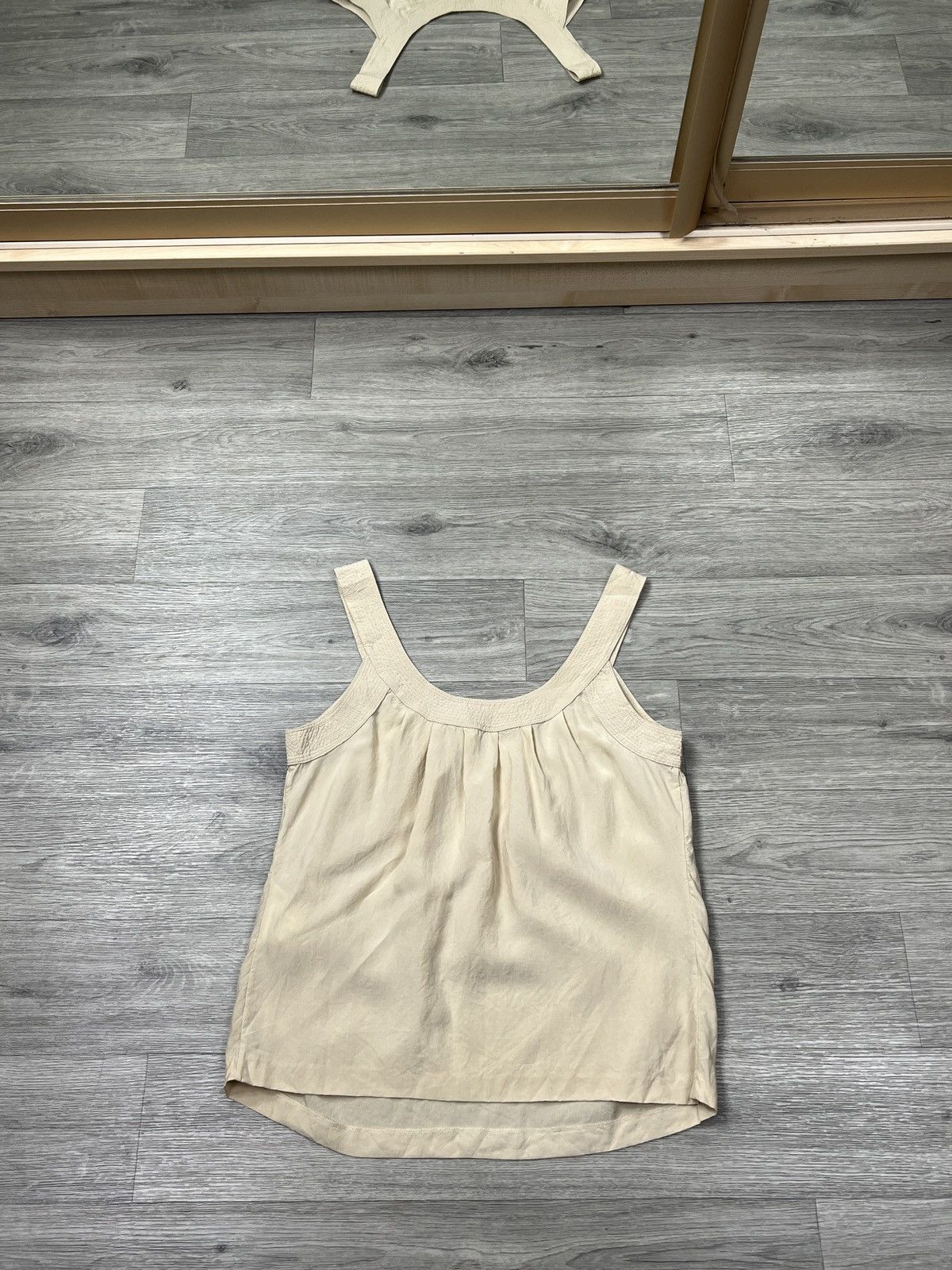 Aspesi Aspesi Lawrence Steele Beige Cupro Flowy Tank Top 42 Size M / US 6-8 / IT 42-44 - 6 Thumbnail