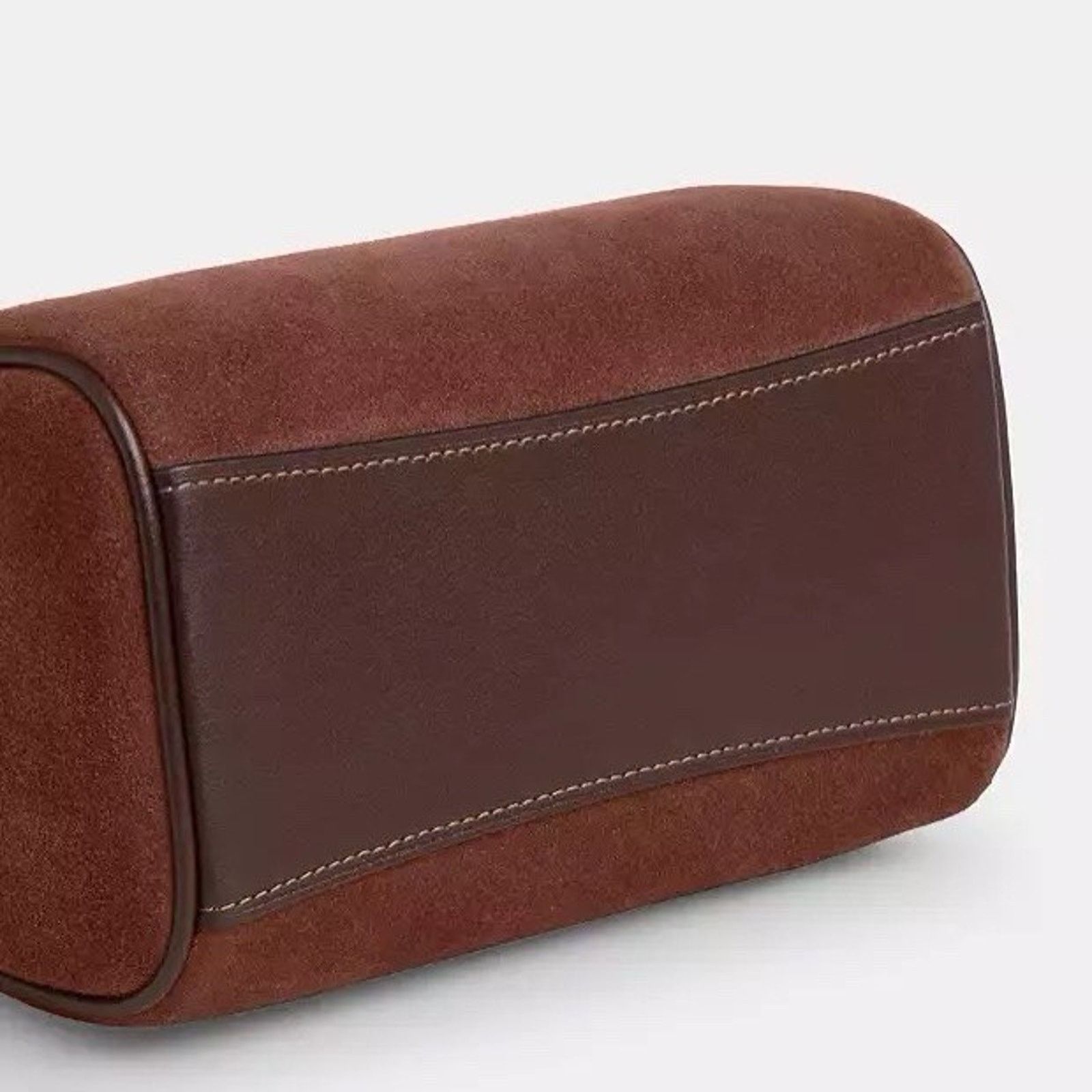 Coach NWT Coach Mini Rowan Crossbody Bag CCF29 suede Vintage Brown Size ONE SIZE - 14 Thumbnail