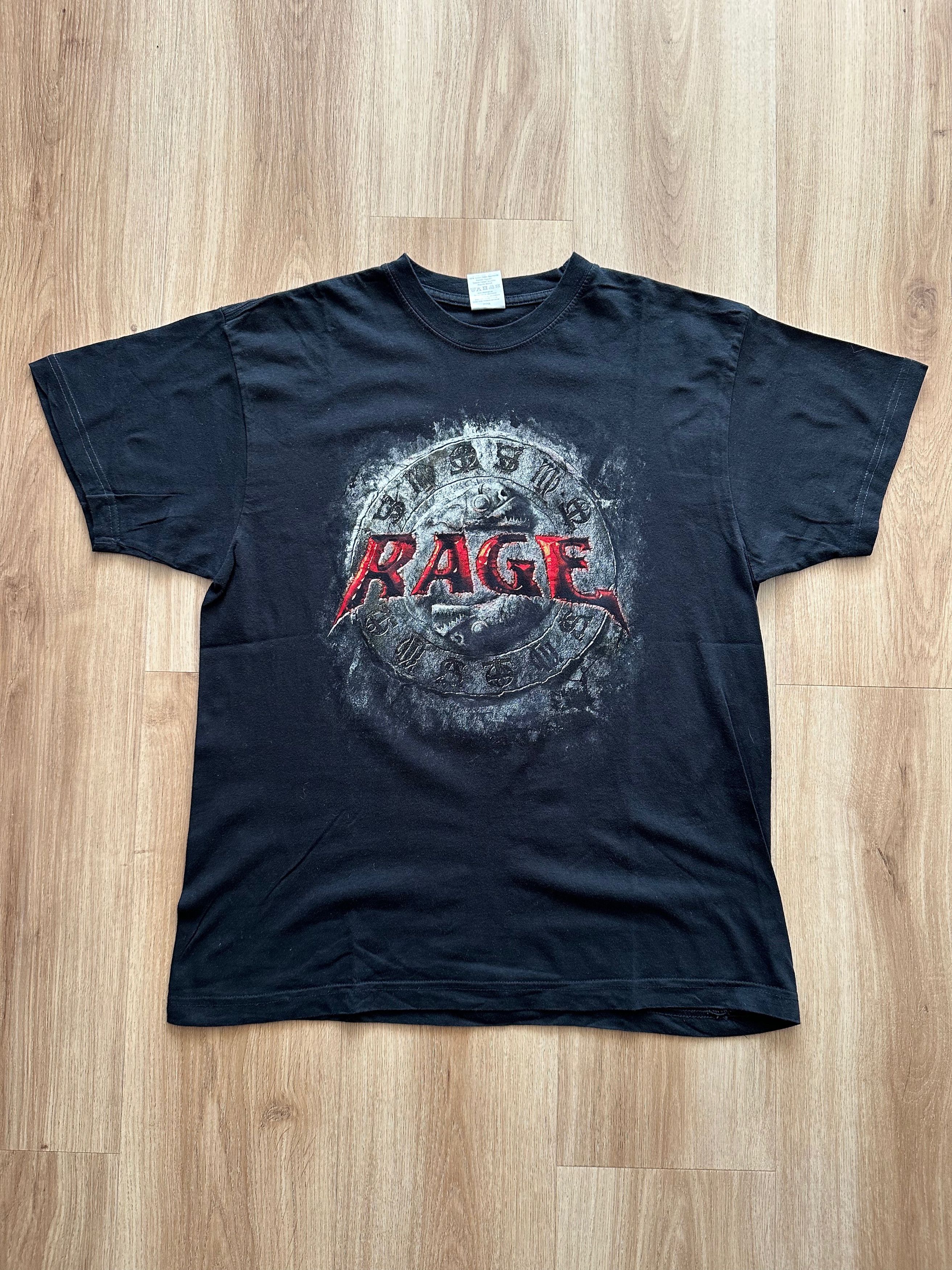 Vintage Vintage 2008 Rage - Carved in the Road Tour t shirt band Size US L / EU 52-54 / 3 - 7 Thumbnail