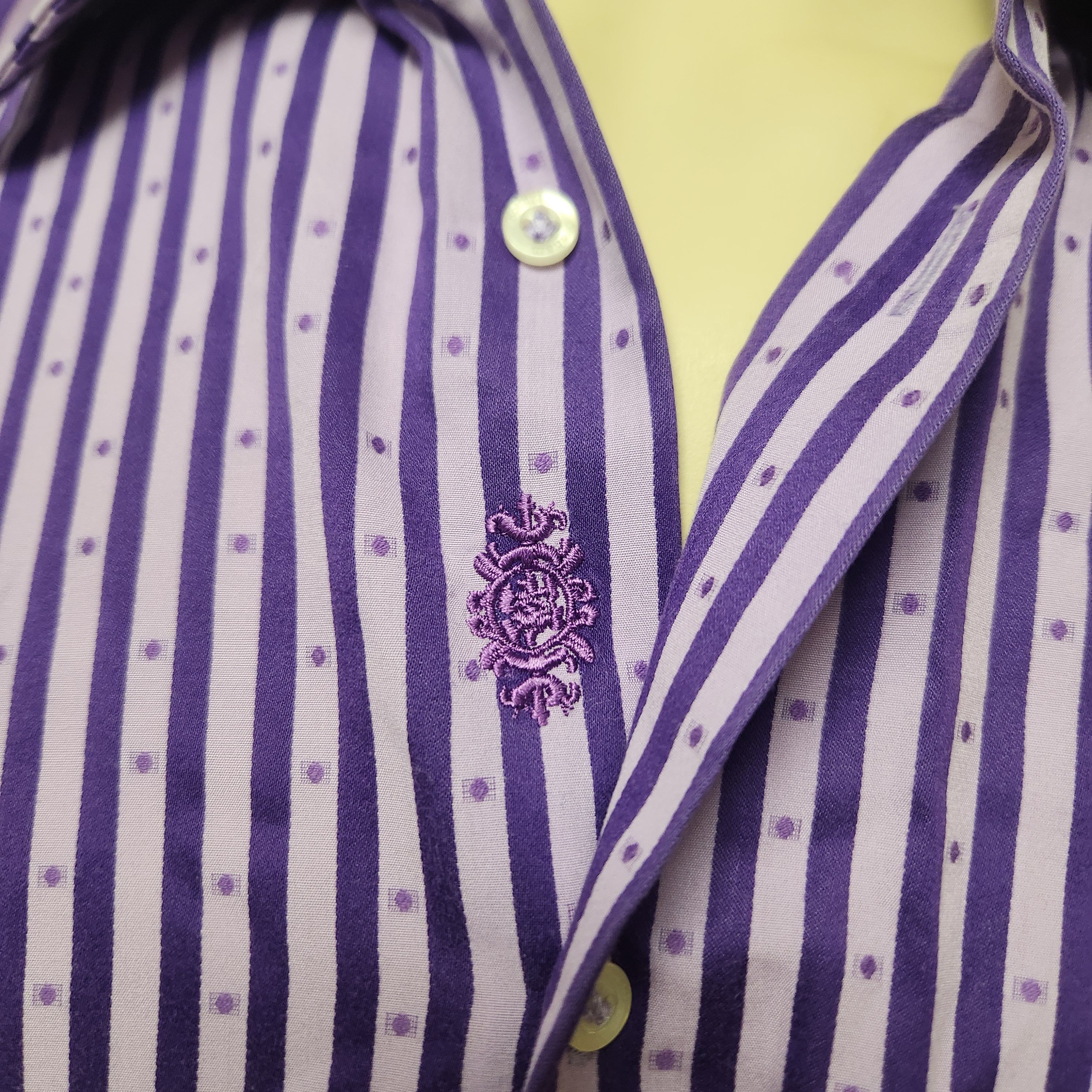 Robert Graham Robert Graham shirt XXL men's purple stripe Size US XXL / EU 58 / 5 - 4 Thumbnail