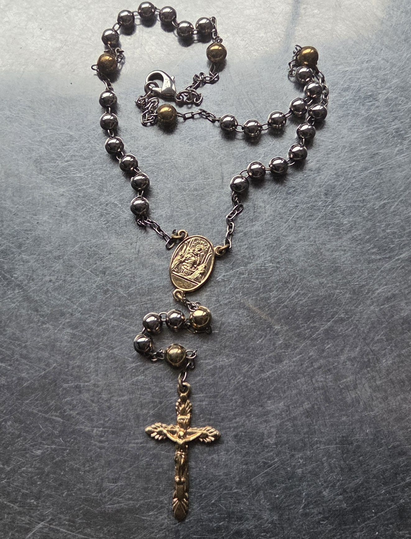 Dolce & Gabbana Rosary Cross Necklace