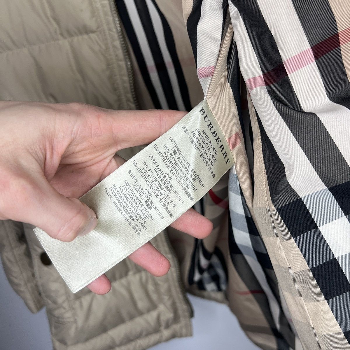 Burberry Burberry Puffer Down Jacket Hooded Nova Check Beige Belted Size M / US 6-8 / IT 42-44 - 10 Thumbnail