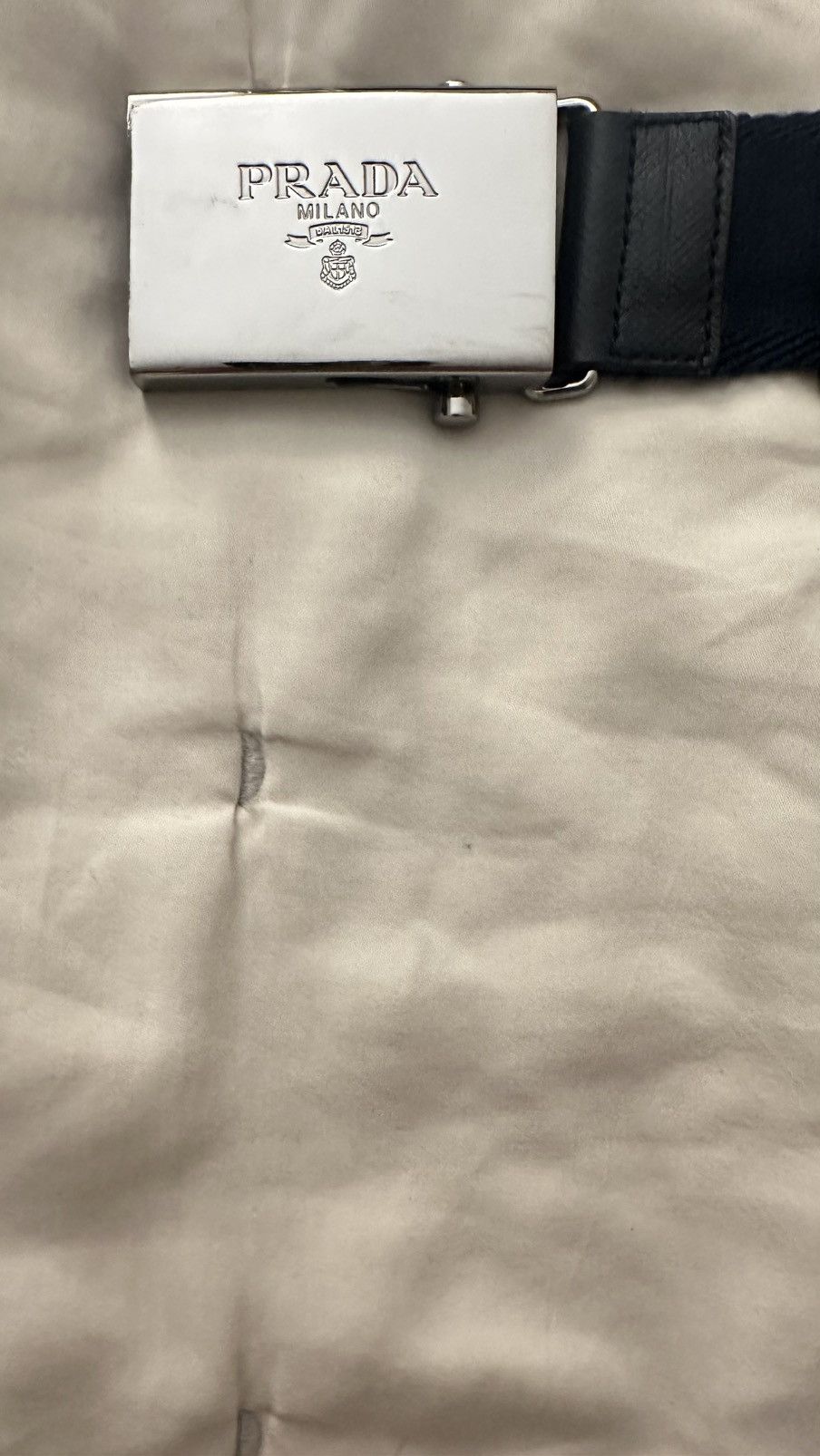 Prada Prada Woven Re-Nylon Belt Size 34 - 1 Thumbnail