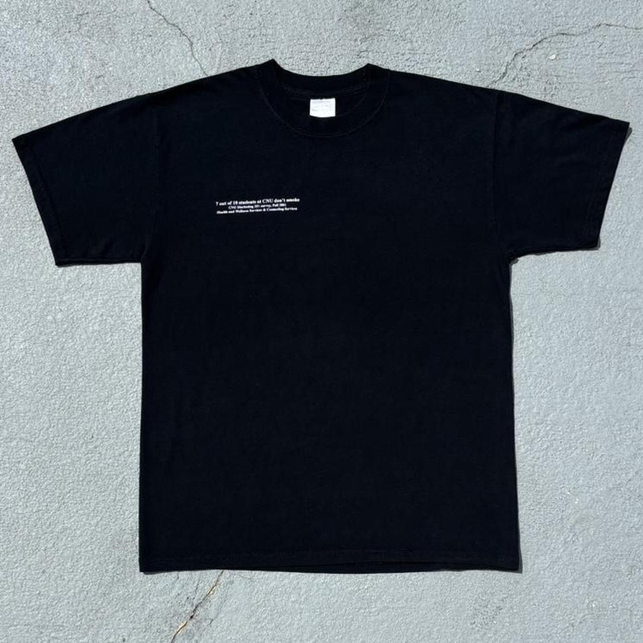 Gildan Early 2000s College Cigarette Statics Tee Shirt Size US L / EU 52-54 / 3 - 2 Thumbnail