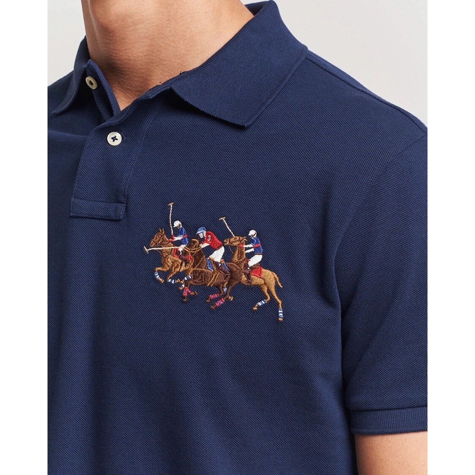Polo Ralph Lauren NWT Polo Ralph Lauren Match Pony Navy Custom Slim Fit XL Size US XL / EU 56 / 4 - 2 Thumbnail