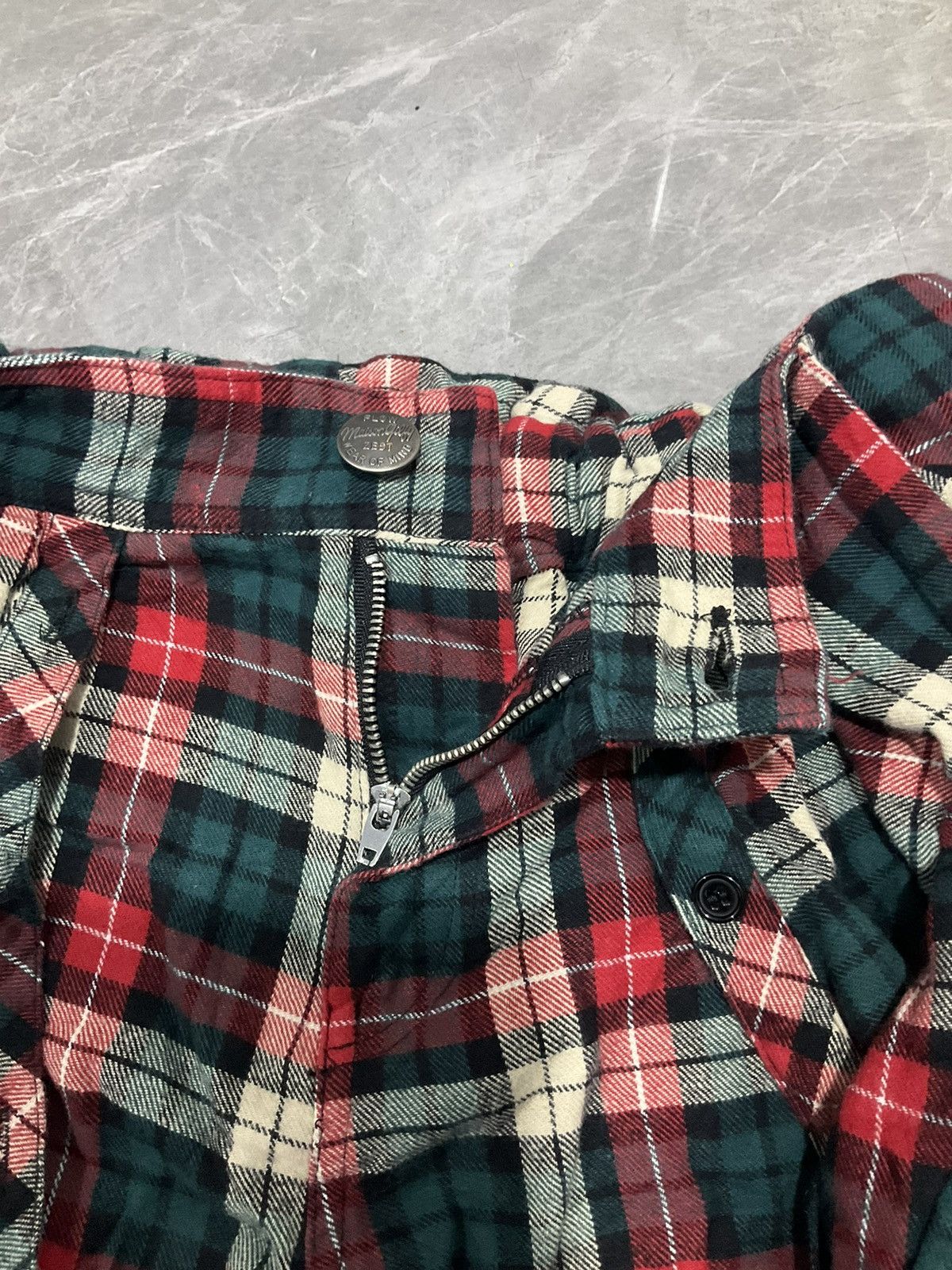 Japanese Brand Tie Front Skirt Flannel Size 28" / US 6 / IT 42 - 6 Thumbnail