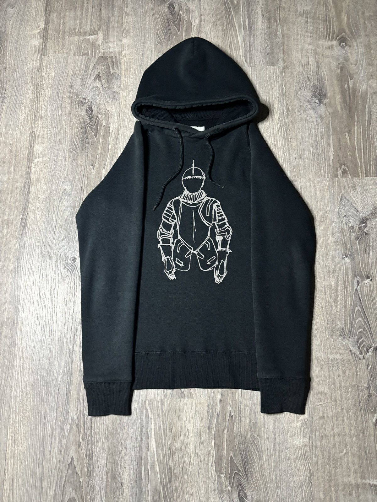 Number (N)ine Number (N)ine AW00 Redisun Knight hoodie Black