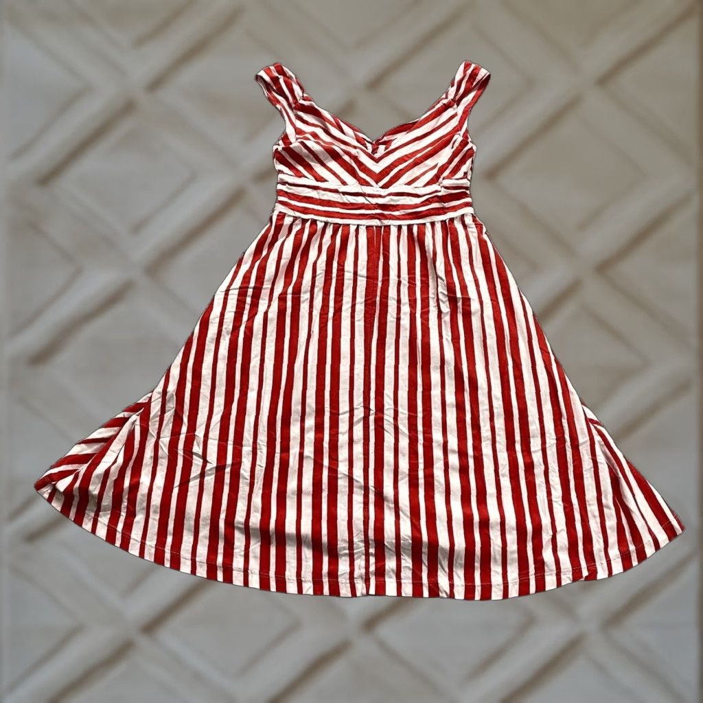 Patagonia Patagonia A-Line Maxi Dress Womens XS White Red Stripe Sleeveless Twisted Cotton Size XS / US 0-2 / IT 36-38 - 1 Thumbnail