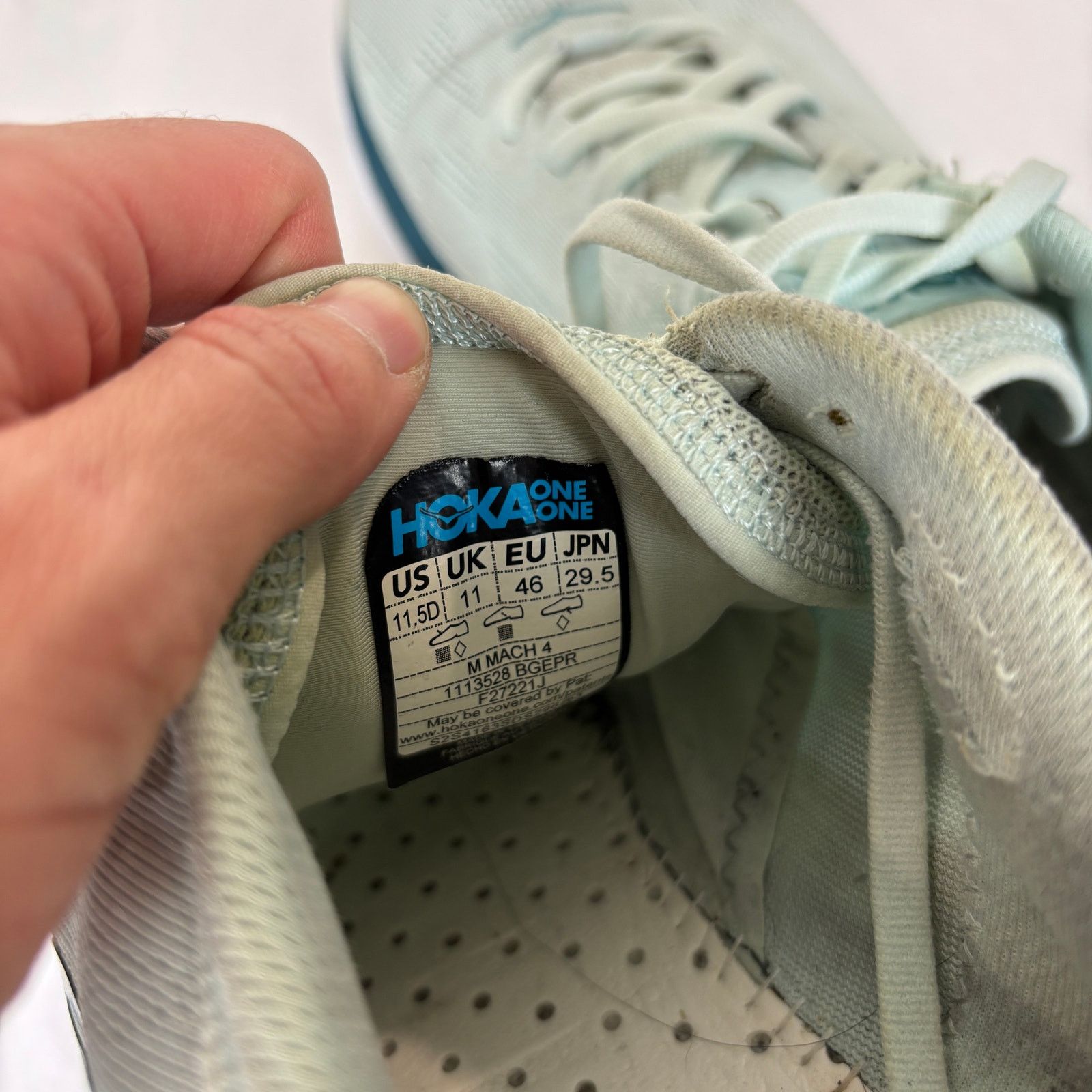 Hoka Hoka One One Mach 4 Running Walking Sneakers Shoes Men 11.5D Size US 11.5 / EU 44-45 - 9 Thumbnail