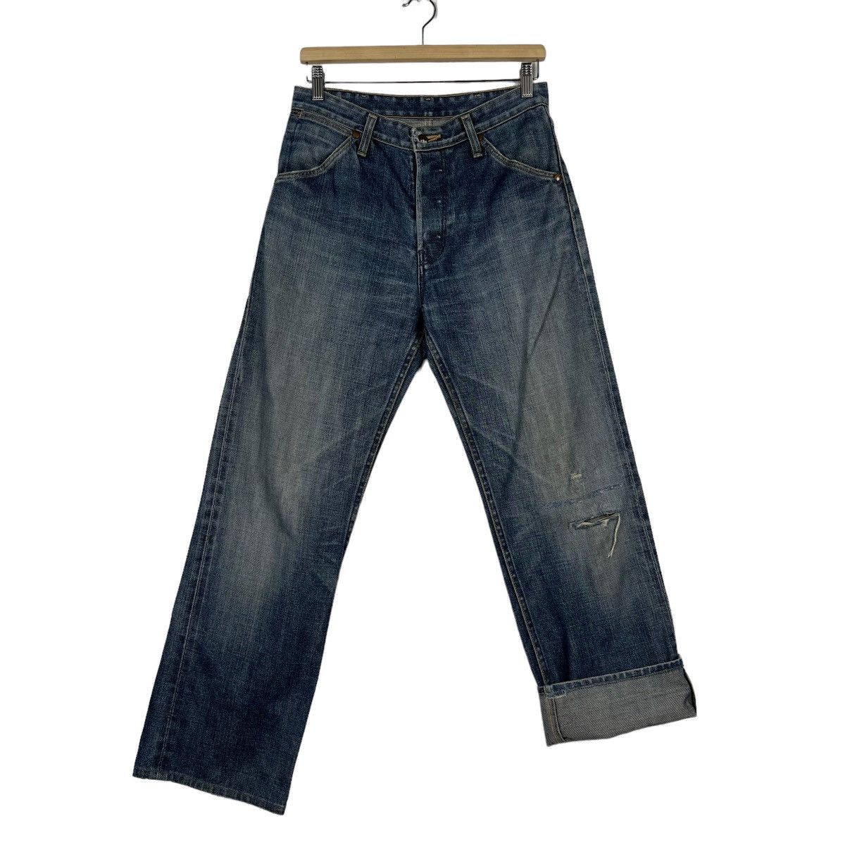 Vintage 🔥 90s VINTAGE WRANGLER BLUE BELL REDLINE JEANS Size US 28 / EU 44 - 9 Thumbnail