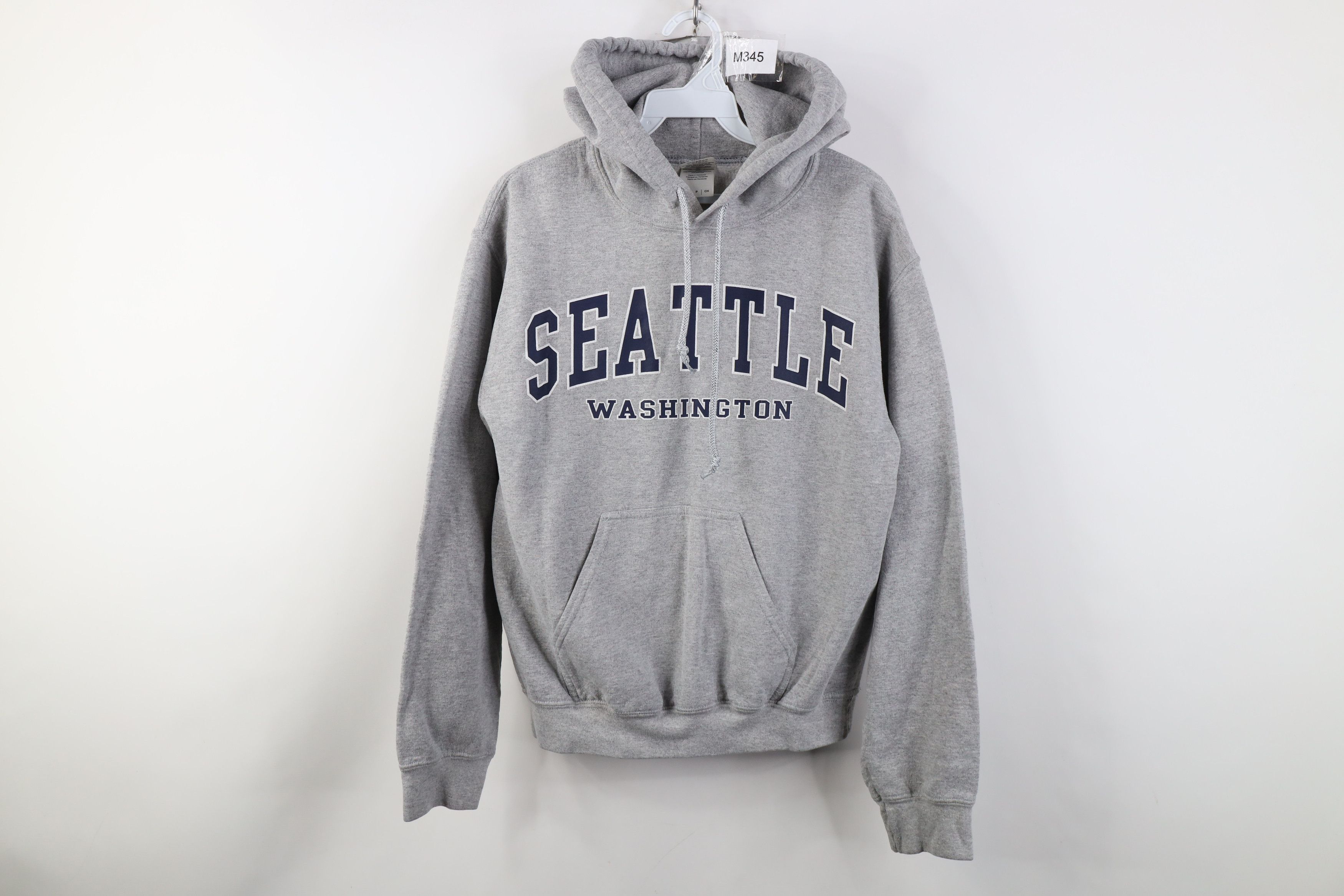 Vintage Vintage 90s Y2K Streetwear Seattle Washington Hoodie Gray Size S / US 4 / IT 40 - 1 Thumbnail