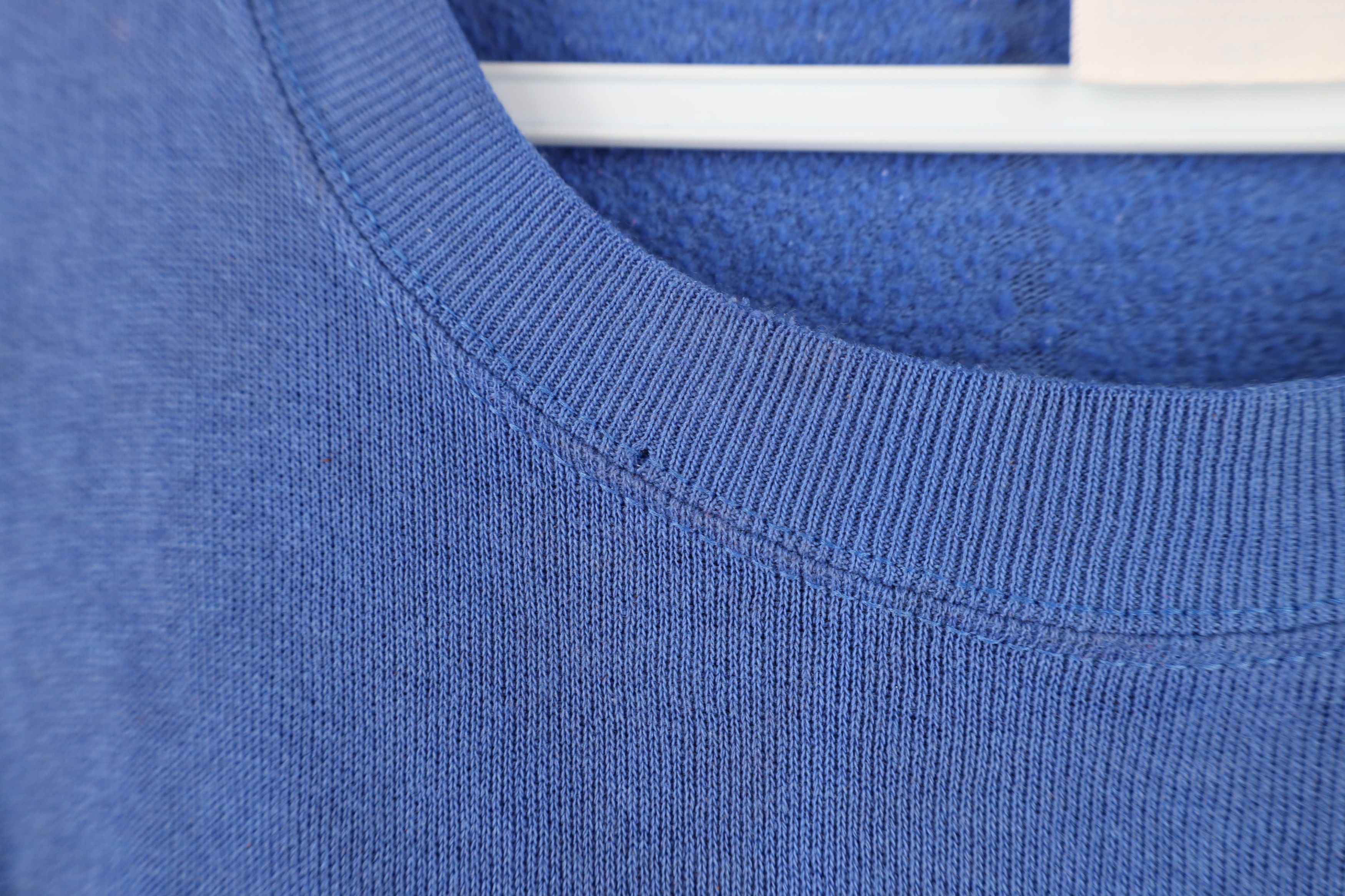 Vintage Vintage 90s Streetwear Thin Blank Sweatshirt Royal Blue USA Size US XL / EU 56 / 4 - 5 Thumbnail