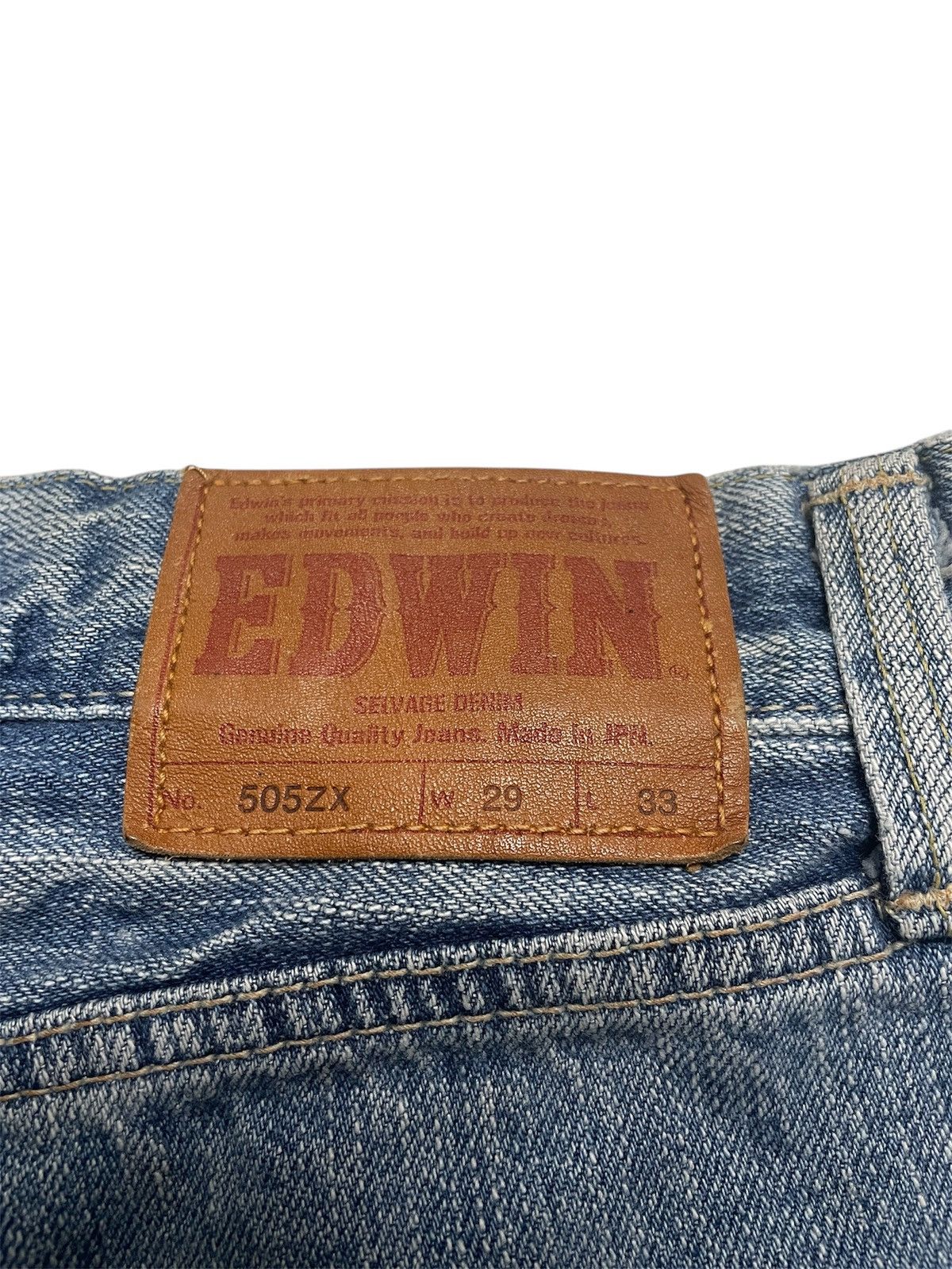 DENIM TEARS × Edwin Vintage❤️‍🔥EDWIN 505ZX Selvedge Denim Size US 30 / EU 46 - 7 Thumbnail
