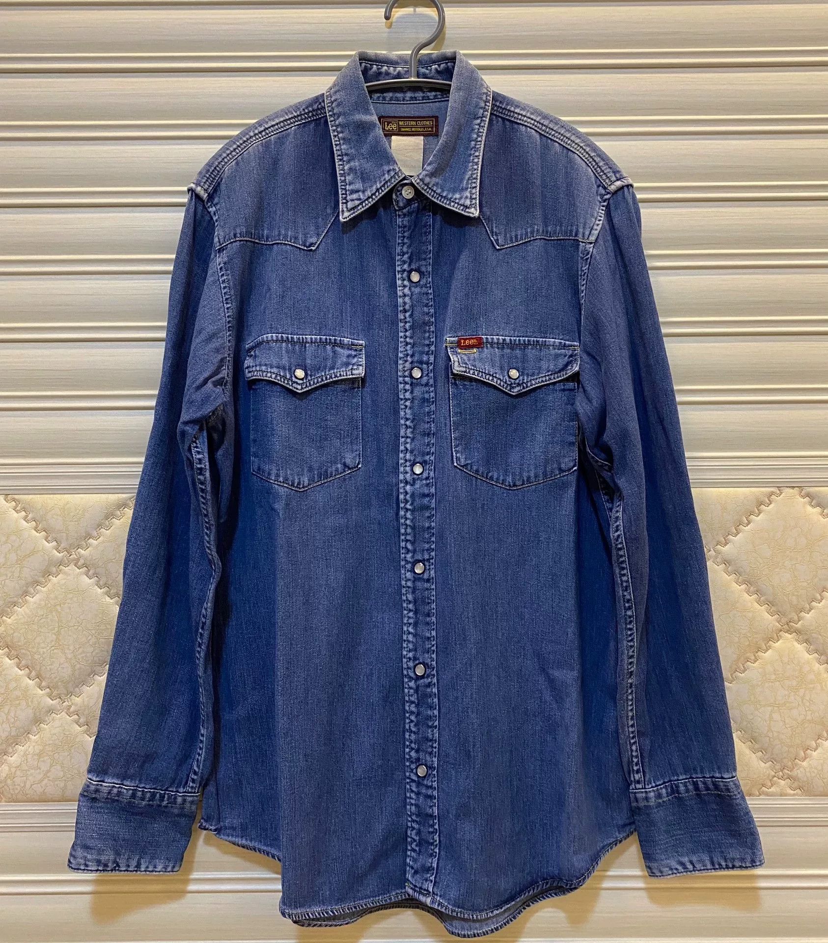 Lee 70s Red Label Lee Western Denim Shirt Size US M / EU 48-50 / 2 - 1 Thumbnail