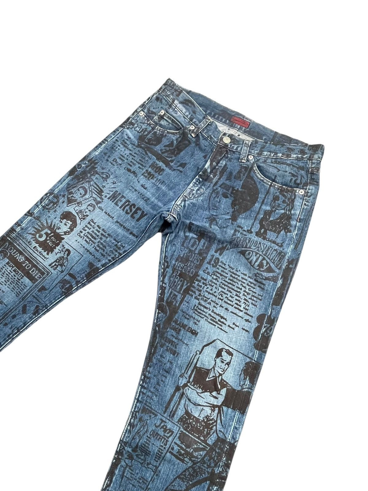 Johnbull Vintage Johnbull AOP Denim Size US 32 / EU 48 - 2 Thumbnail