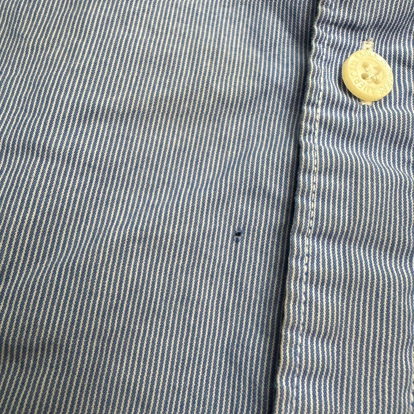 American Eagle Outfitters American Eagle Outfitters Classic Fit Button-Up Shirt Mens XL Blue Striped Casual Workwear Size US XL / EU 56 / 4 - 6 Thumbnail