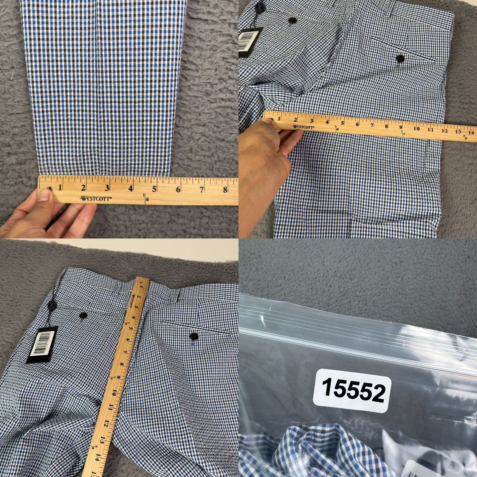 Todd Snyder Todd Snyder Pants Mens 28x32 Blue Seersucker Gingham Dress Trouser Zanieri Size US 28 / EU 44 - 8 Thumbnail