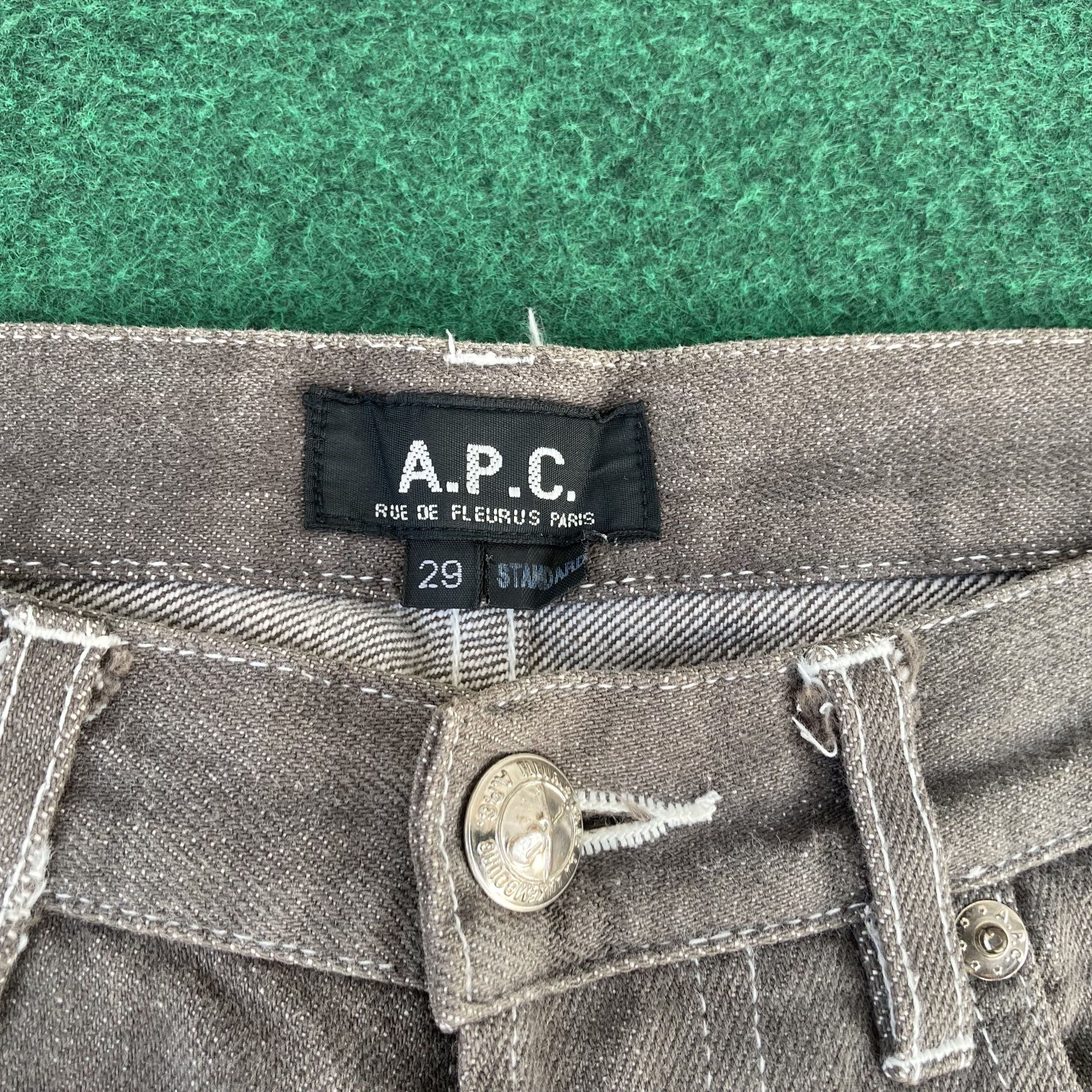 A.P.C. × Japanese Brand × Vintage Vtg A.P.C Selvedge Faded Denim APC Redline Sz 28 Jeans Size US 28 / EU 44 - 7 Thumbnail