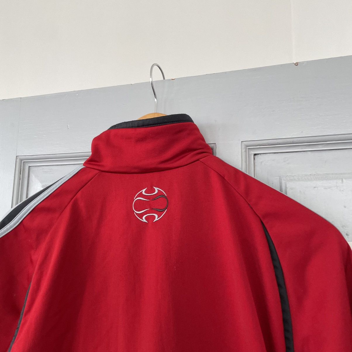 Adidas Vintage 00’s Adidas Red Track Jacket size L y2k Size US L / EU 52-54 / 3 - 8 Thumbnail