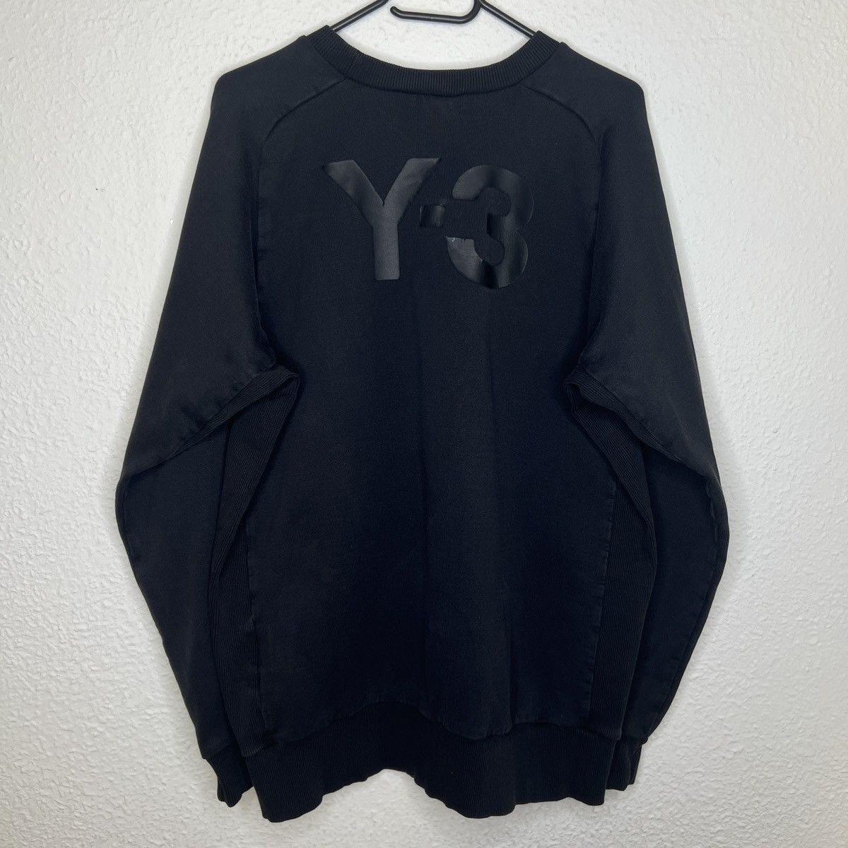Y-3 Yohji Yamamoto Adidas Sweatshirt Big Logo Allblack Retro