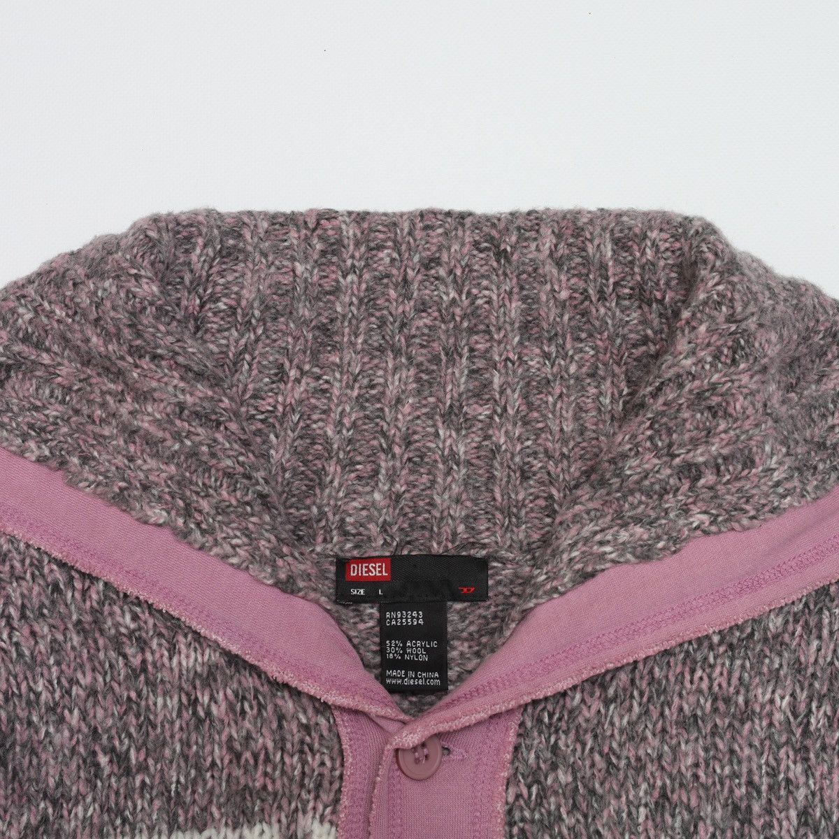 Diesel Diesel Rare Vintage Cardigan Sweater High Neck Size L / US 10 / IT 46 - 7 Thumbnail