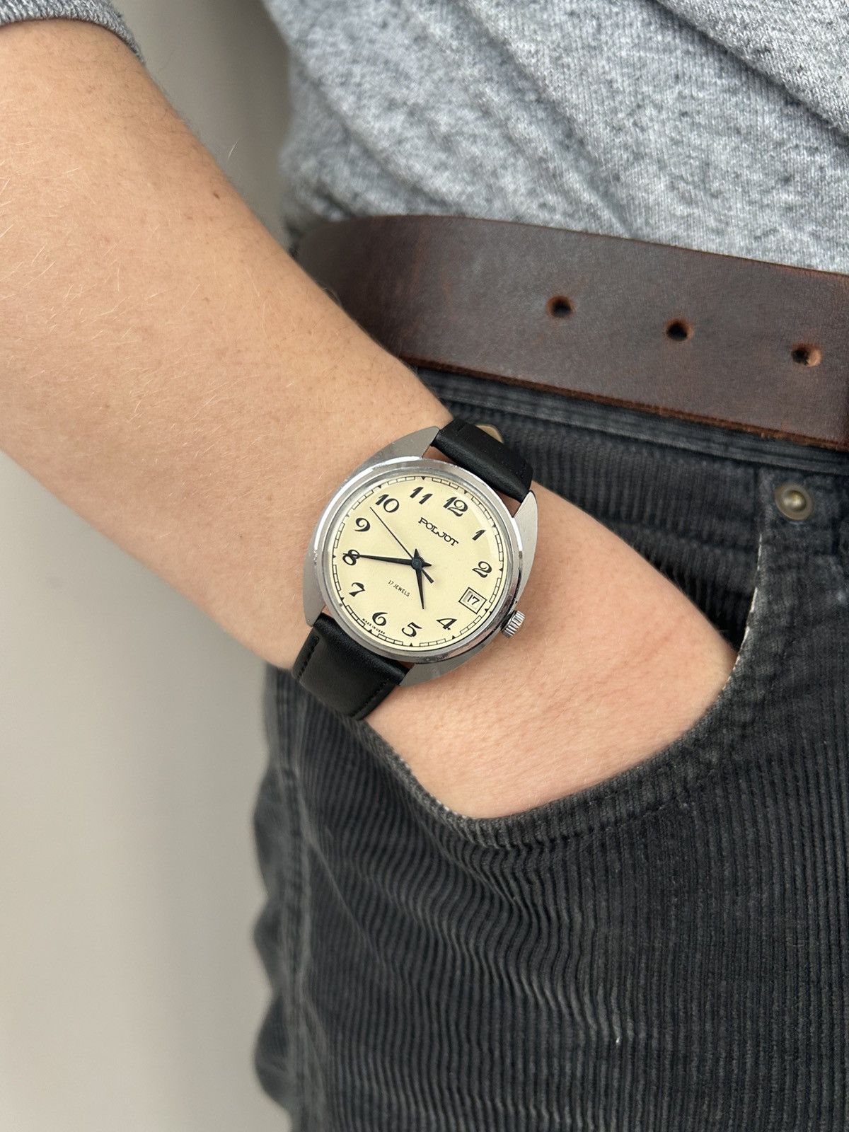 Vintage Vintage Watch Poljot Mechanical Authentic 1980s Size ONE SIZE - 1 Thumbnail