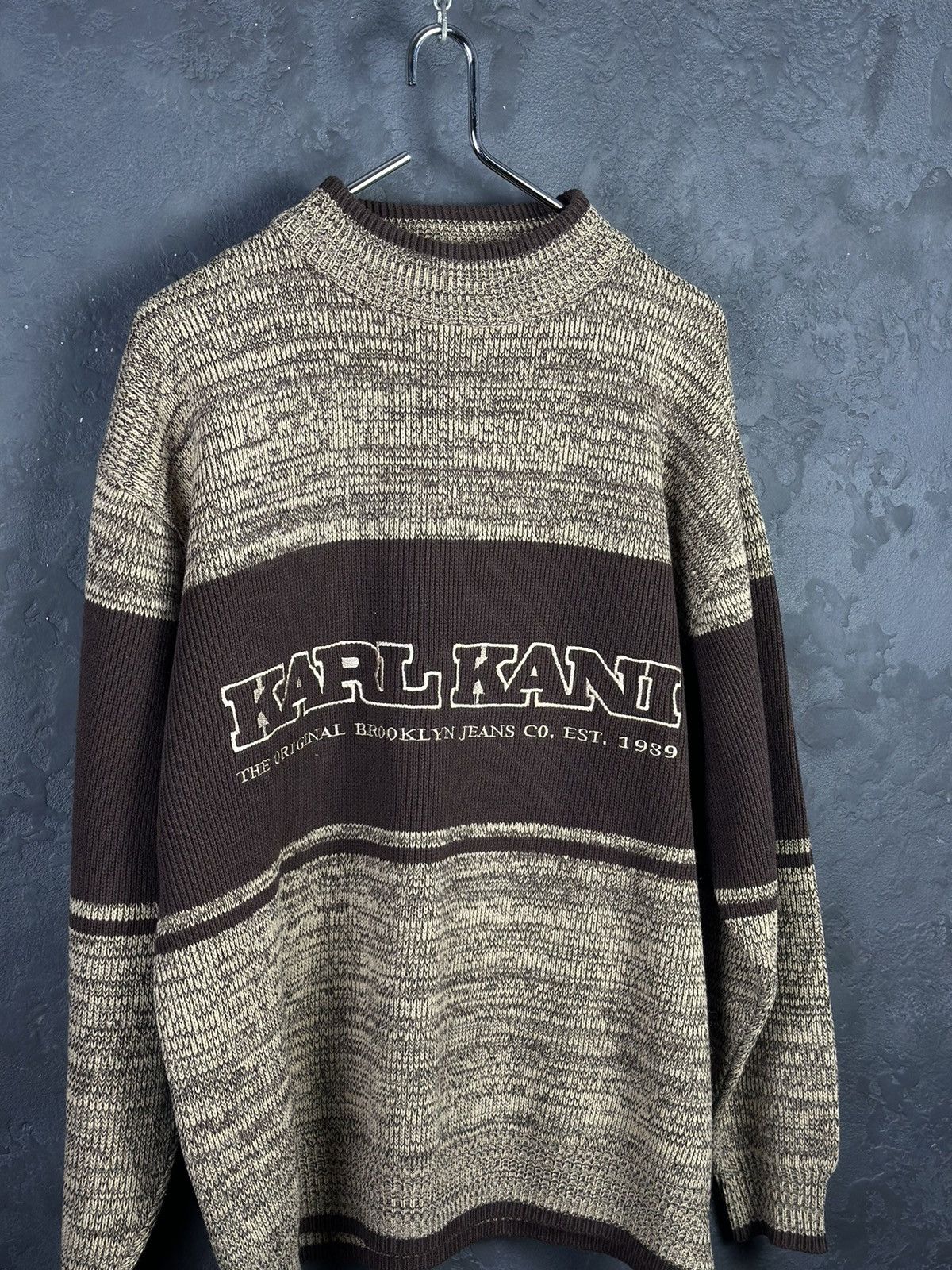 Karl Kani Streetwear Vintage Vintage Karl Kani Wool Sweater Big Logo Grailed