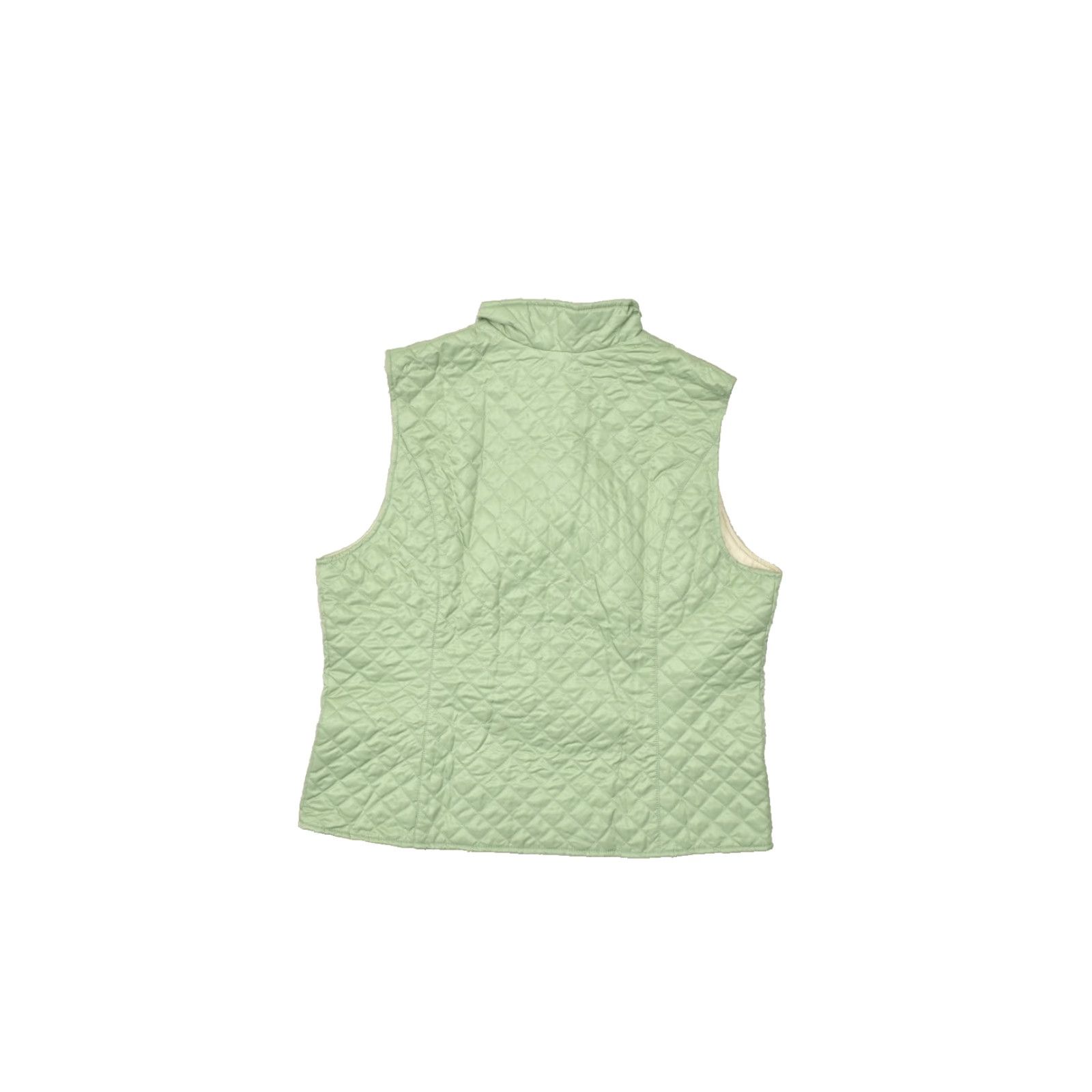 Eddie Bauer Eddie Bauer Women XL Green Quilted Puffer Vest Full Zip Lightweight Mock Neck Vest Size XL / US 12-14 / IT 48-50 - 2 Thumbnail