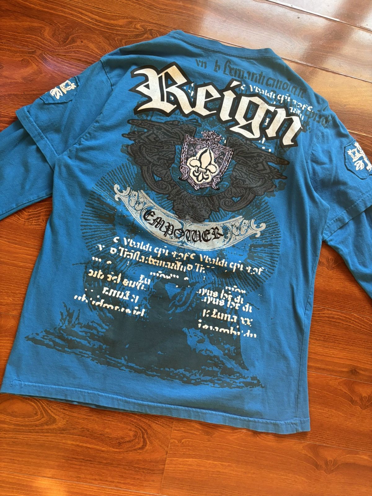Other XL - Blue MRG Graphic Double Sleeve Shirt Size US XL / EU 56 / 4 - 6 Thumbnail
