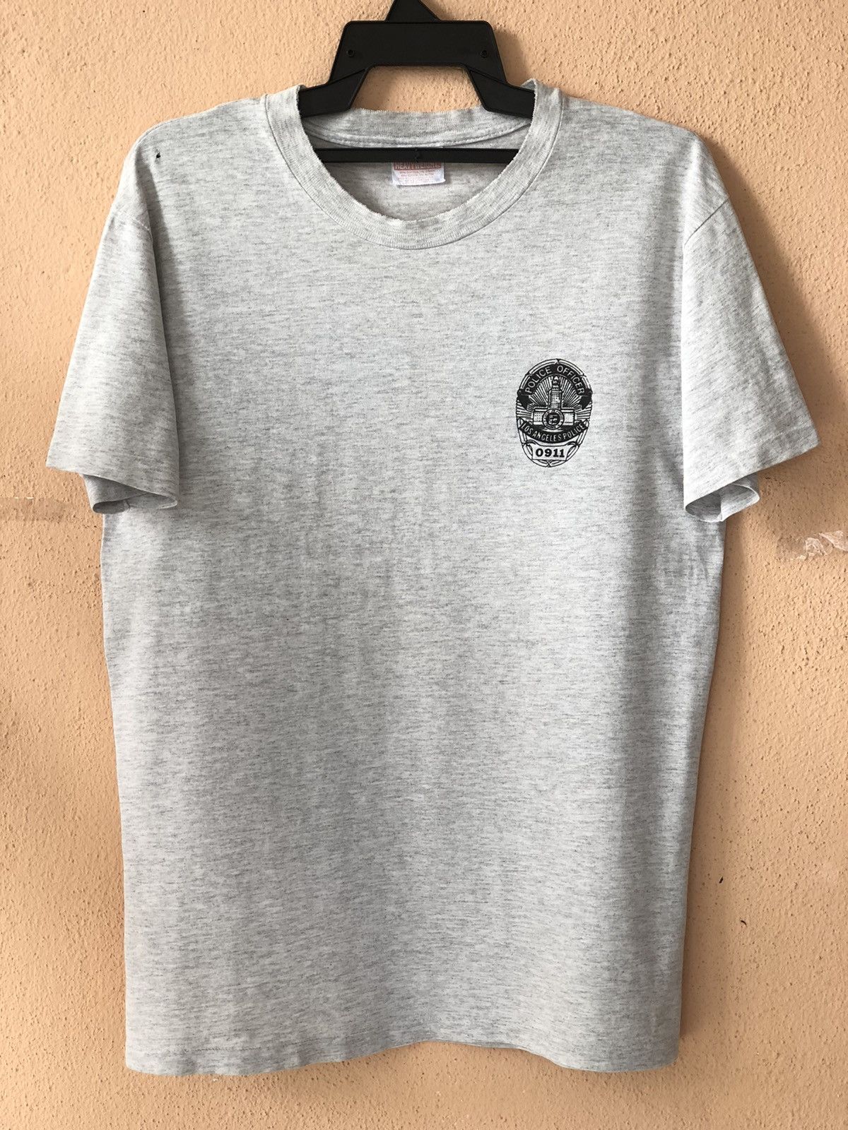 Vintage Vintage 90s Distressed LAPD Tee Size US L / EU 52-54 / 3 - 2 Thumbnail