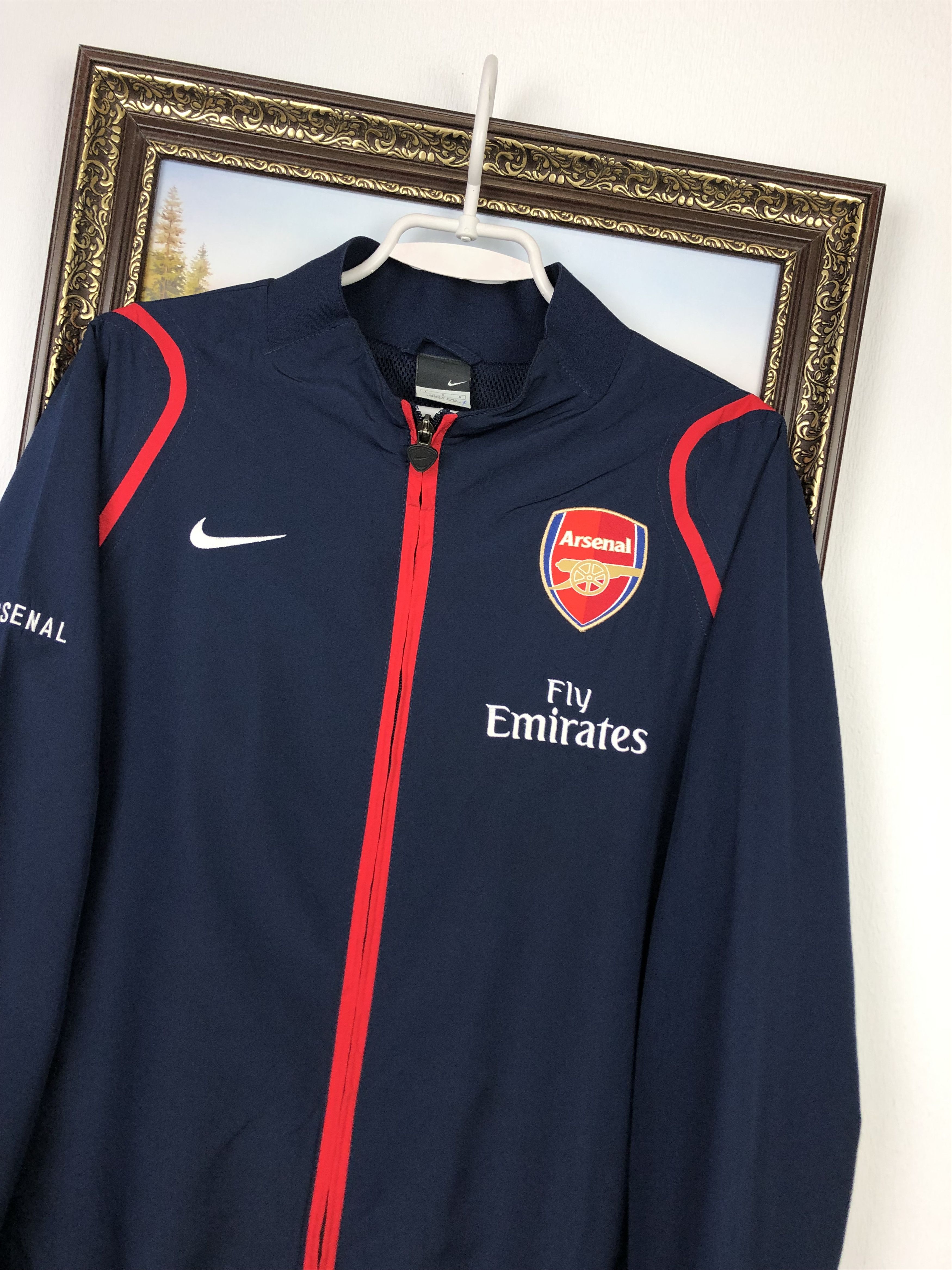 Nike Vintage Nike Arsenal Football Jacket Soccer Track Top Mens Size US L / EU 52-54 / 3 - 3 Thumbnail