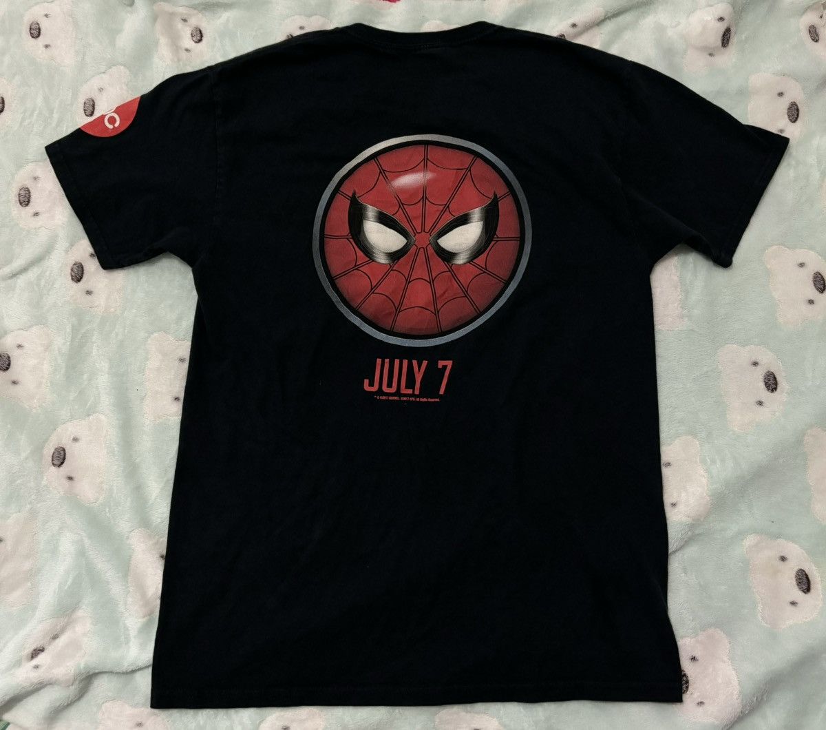 Marvel Comics 🕸️🕷️ ©2017 Spider-Man Home Coming Promo Movie Tshirt 🕷️🕸️ Size US M / EU 48-50 / 2 - 4 Thumbnail