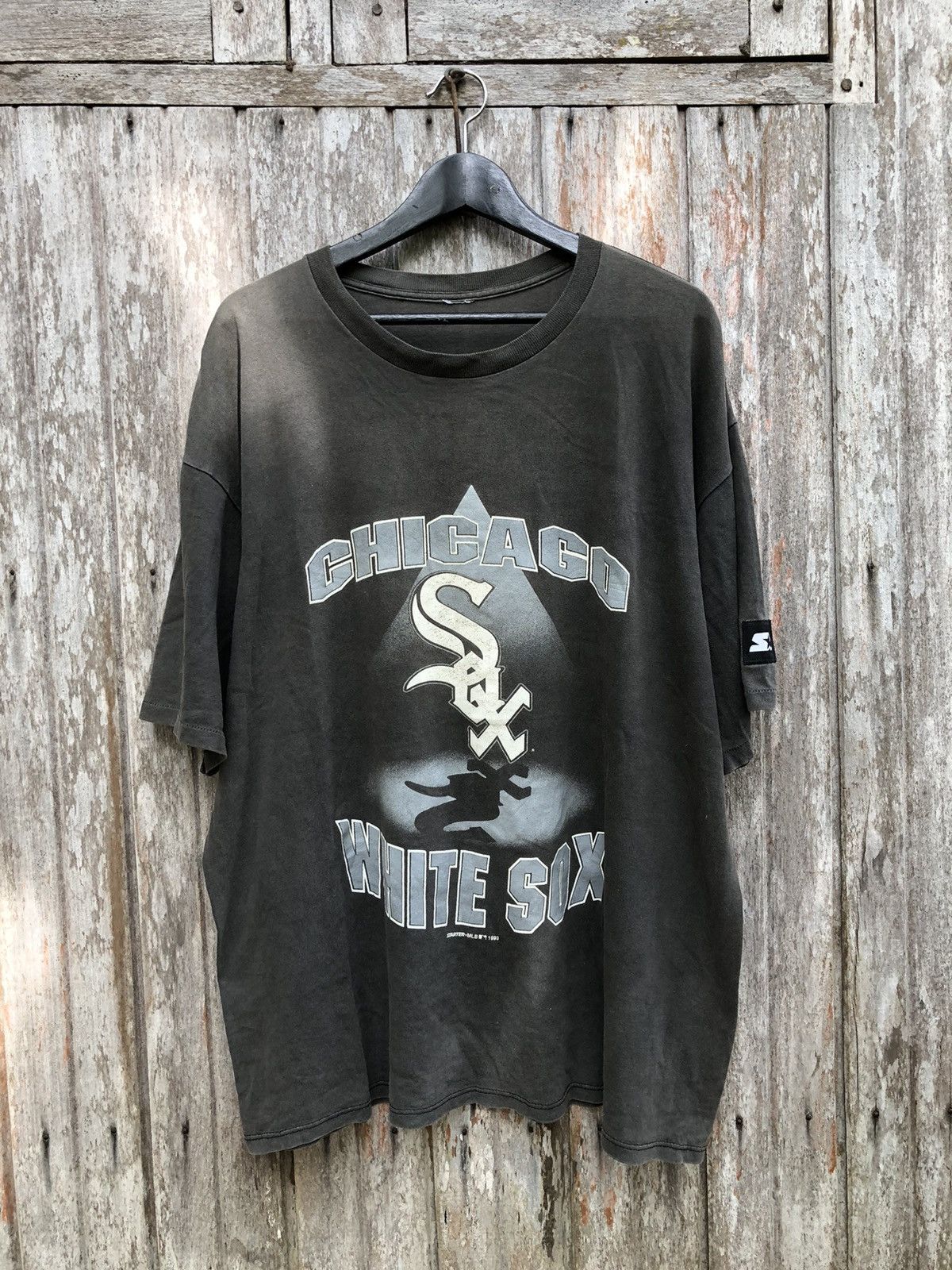 image of Mlb x Starter Perfect Fade Chicago White Sox 1993 Tee in Black, Men's (Size XL)