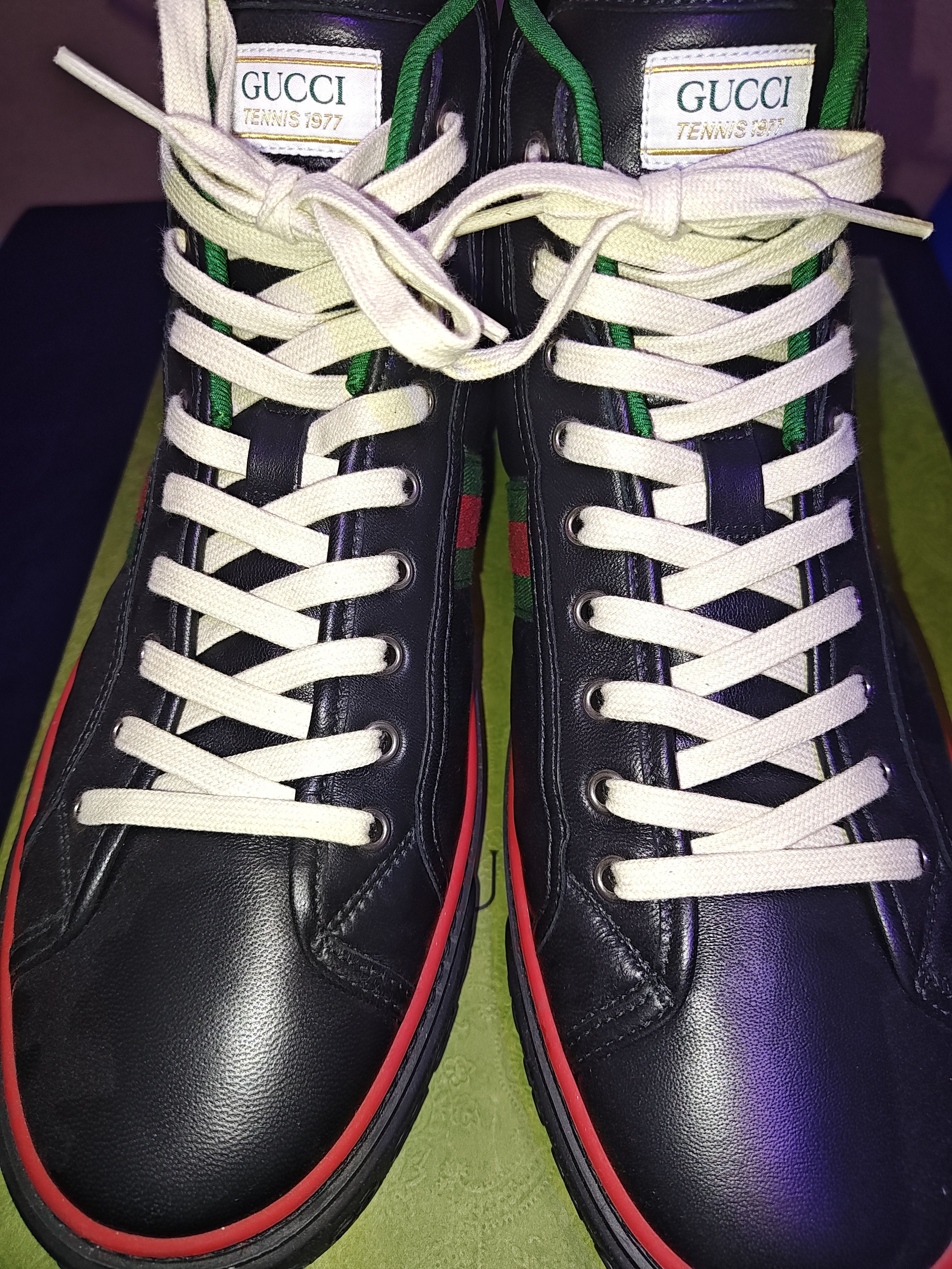 Gucci Gucci 1977 high top sneakers black Size US 11 / EU 44 - 8 Thumbnail