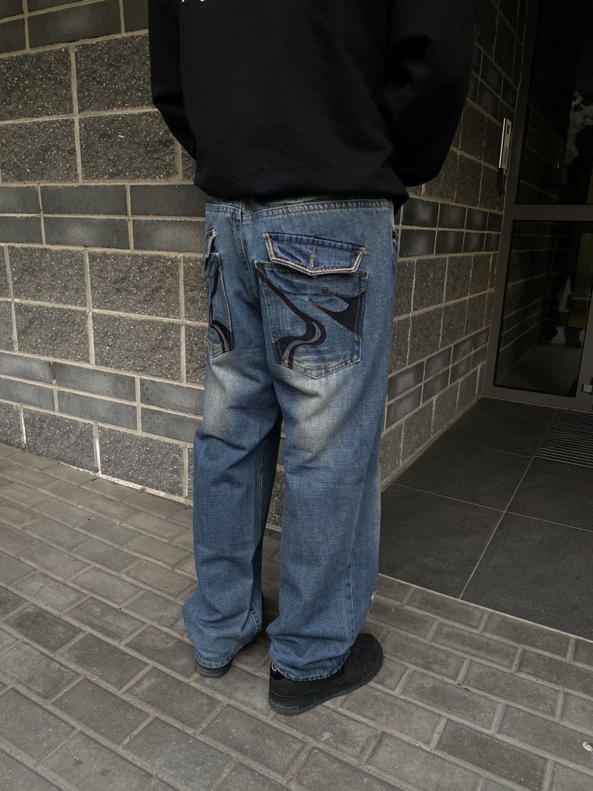 FUSAI × Japanese Brand × Vintage FUSAI Japanese Denim Pants y2k baggy drip Archive jeans Size US 40 / EU 56 - 2 Thumbnail