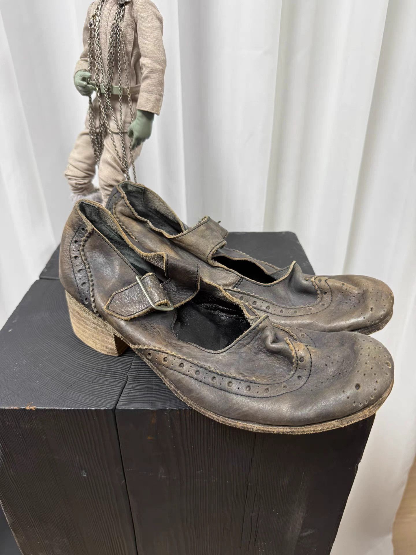 Junya Watanabe Junya Watanabe CDG Distressed Pattern Leather Shoes K20 Size US 8 / IT 38 - 3 Thumbnail