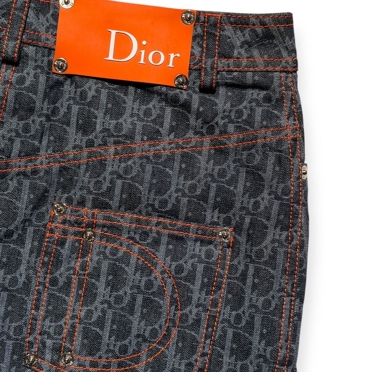 Dior SS06 Flight monogram denim skirt Size 28" / US 6 / IT 42 - 4 Thumbnail