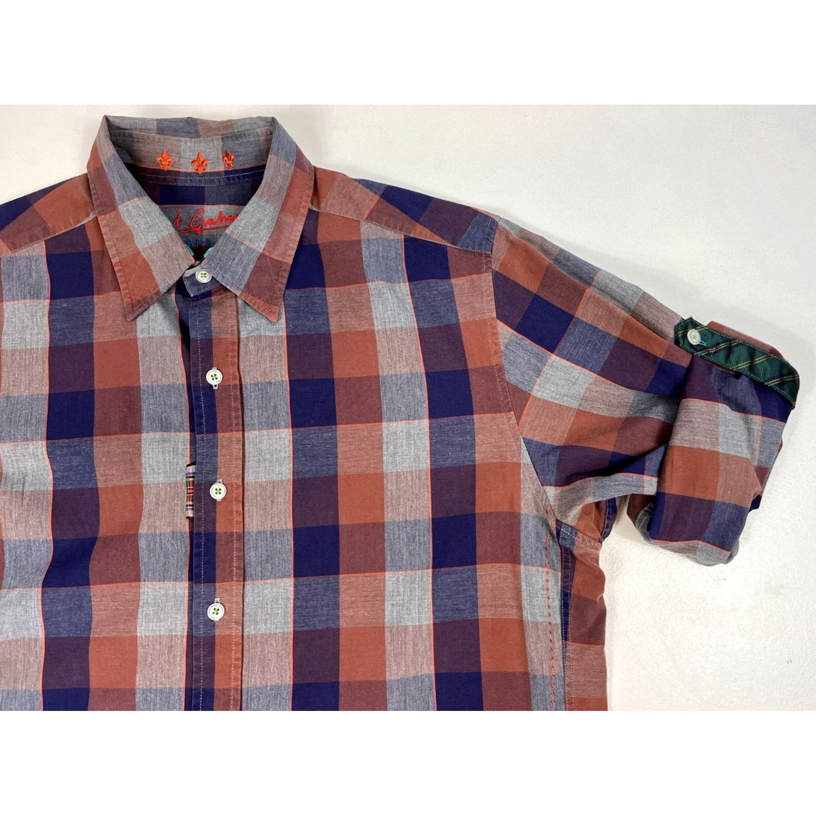 Robert Graham Robert Graham Jeans Men’s Button-Up Casual Shirt L Multi-Color Plaid Long Sleeve 100% Cotton Size US L / EU 52-54 / 3 - 5 Thumbnail