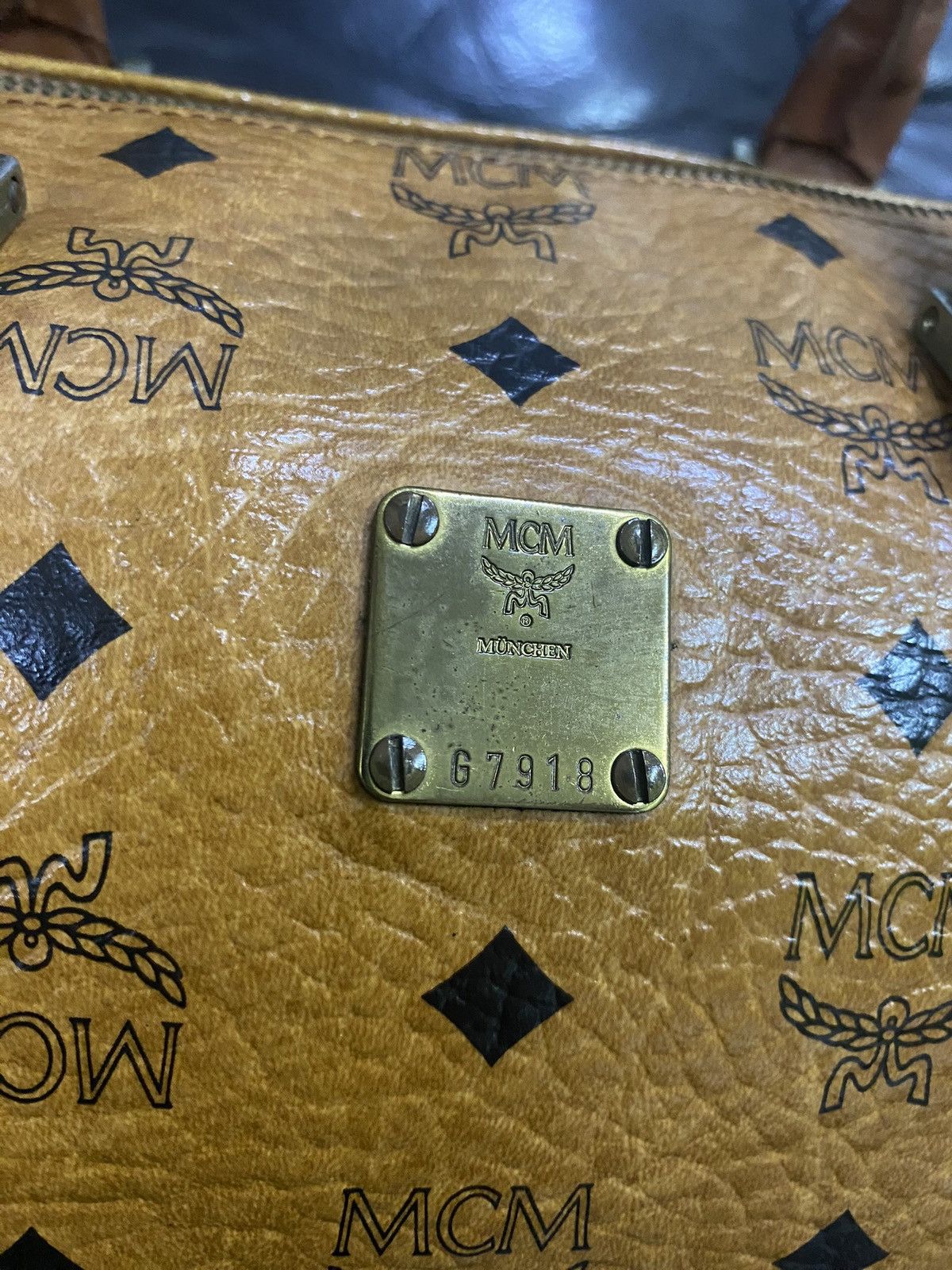 MCM Authentic Vintage MCM Monogram Speedy 30 Hand Bag Size ONE SIZE - 3 Thumbnail