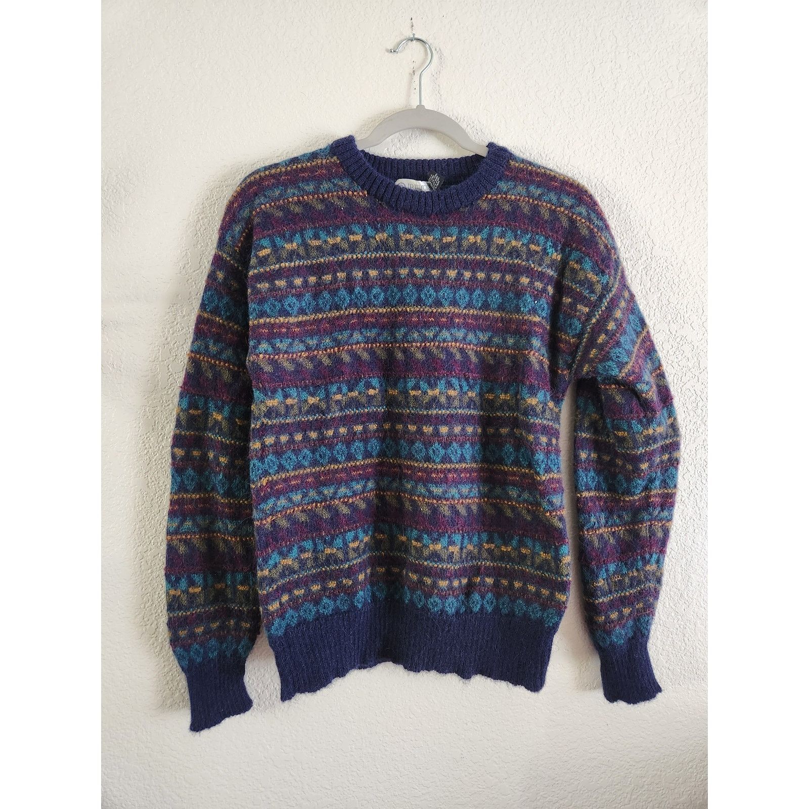 J.P. Tilford J.P Tilford 100% Alpaca Unisex Multicolor Sweater-Medium Size US M / EU 48-50 / 2 - 1 Thumbnail