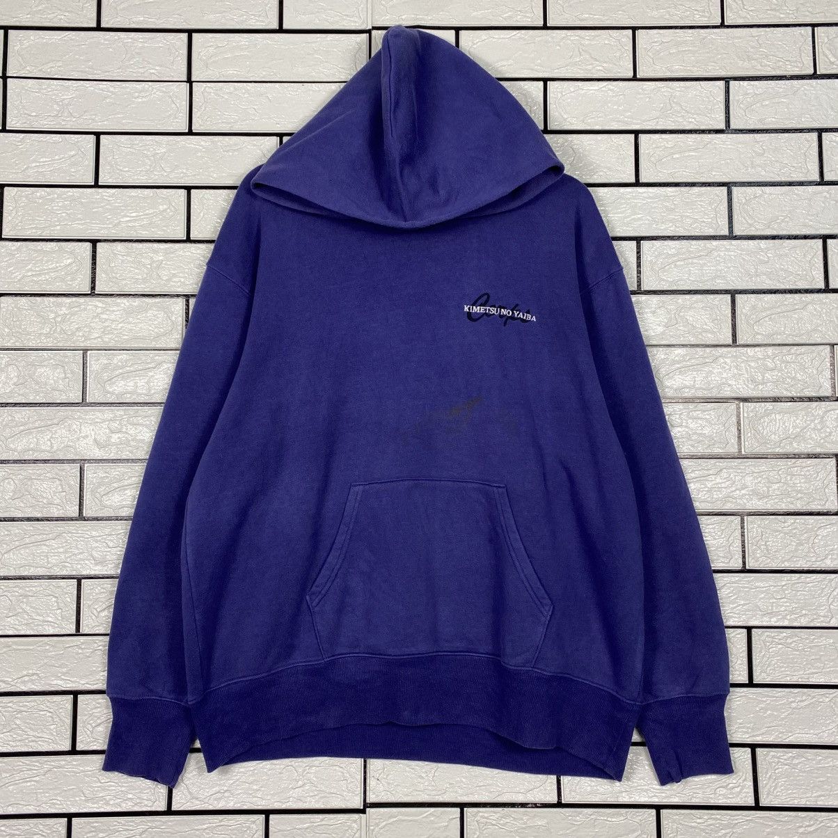 Japanese Brand Kimetsu No Yaiba Hoodie Big Logo Cartoon Streetwear Size US L / EU 52-54 / 3 - 2 Thumbnail