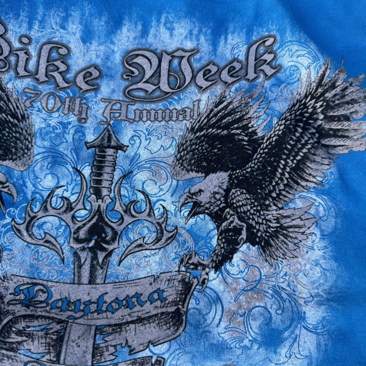 Affliction × Harley Davidson × JNCO Vintage Y2K Blue Biker Fest AOP Graphic Tee Fits XL Size US XL / EU 56 / 4 - 9 Thumbnail