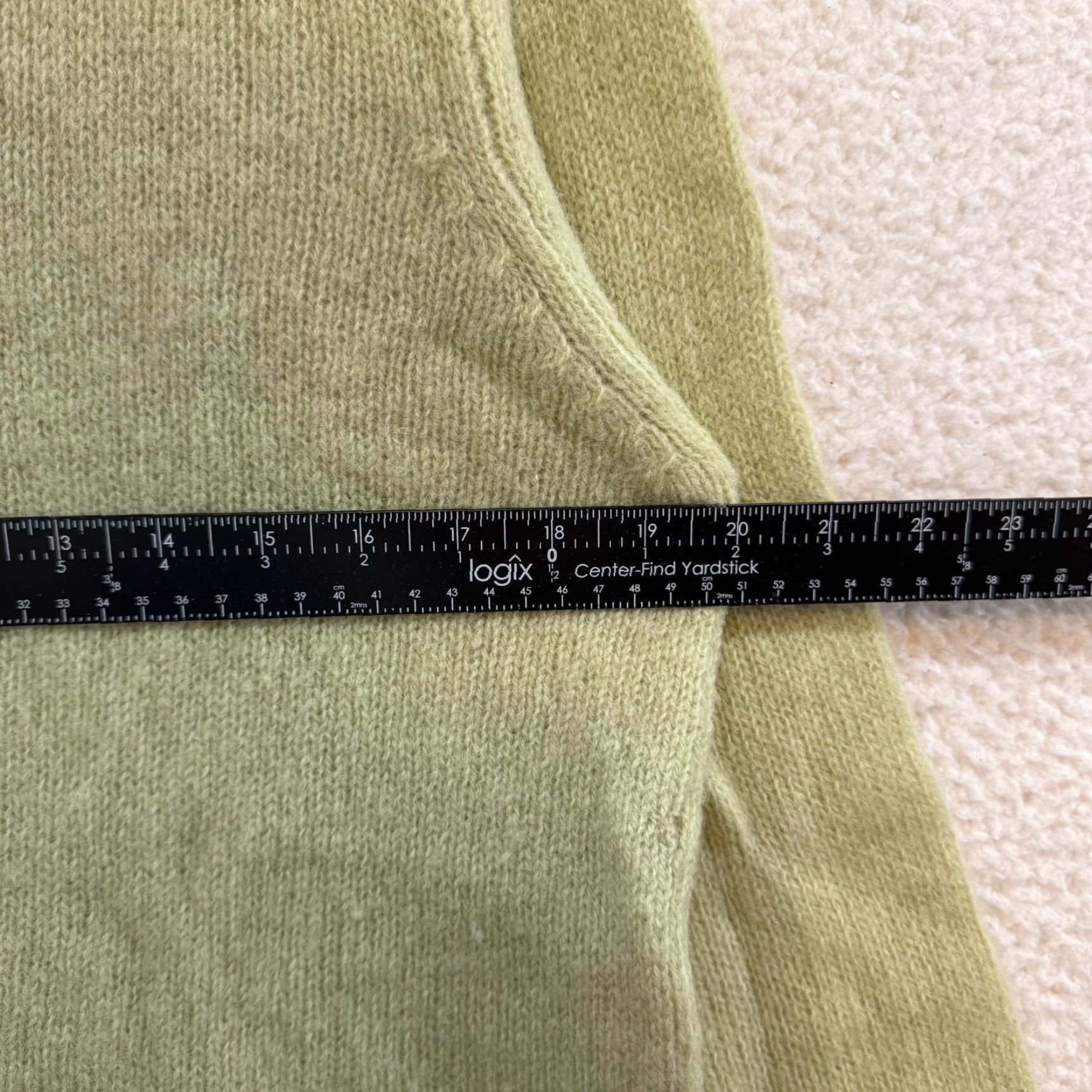Vintage VINTAGE Honors Wool Cardigan Sweater Medium Womens Green Knit 1990s M Wool Green Womens Size M / US 6-8 / IT 42-44 - 7 Thumbnail