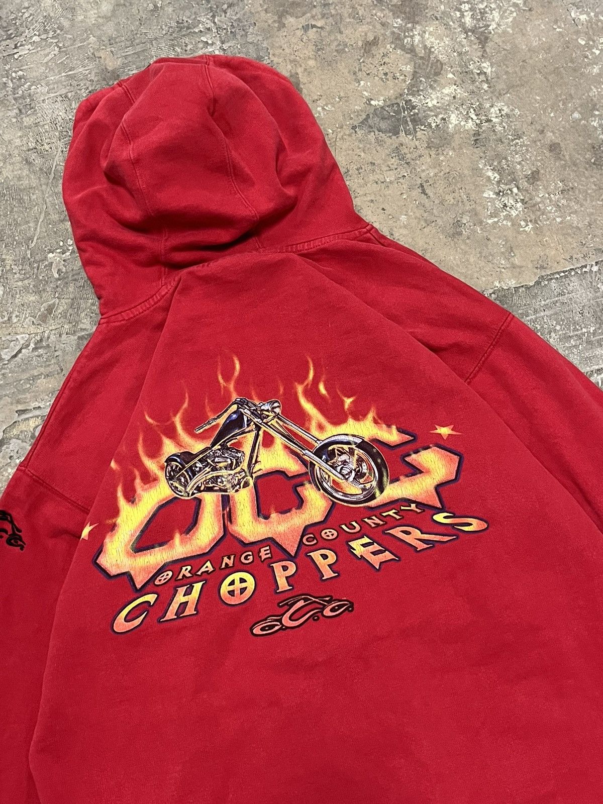 Crazy rare y2k Orange County choppers biker skater hoodie