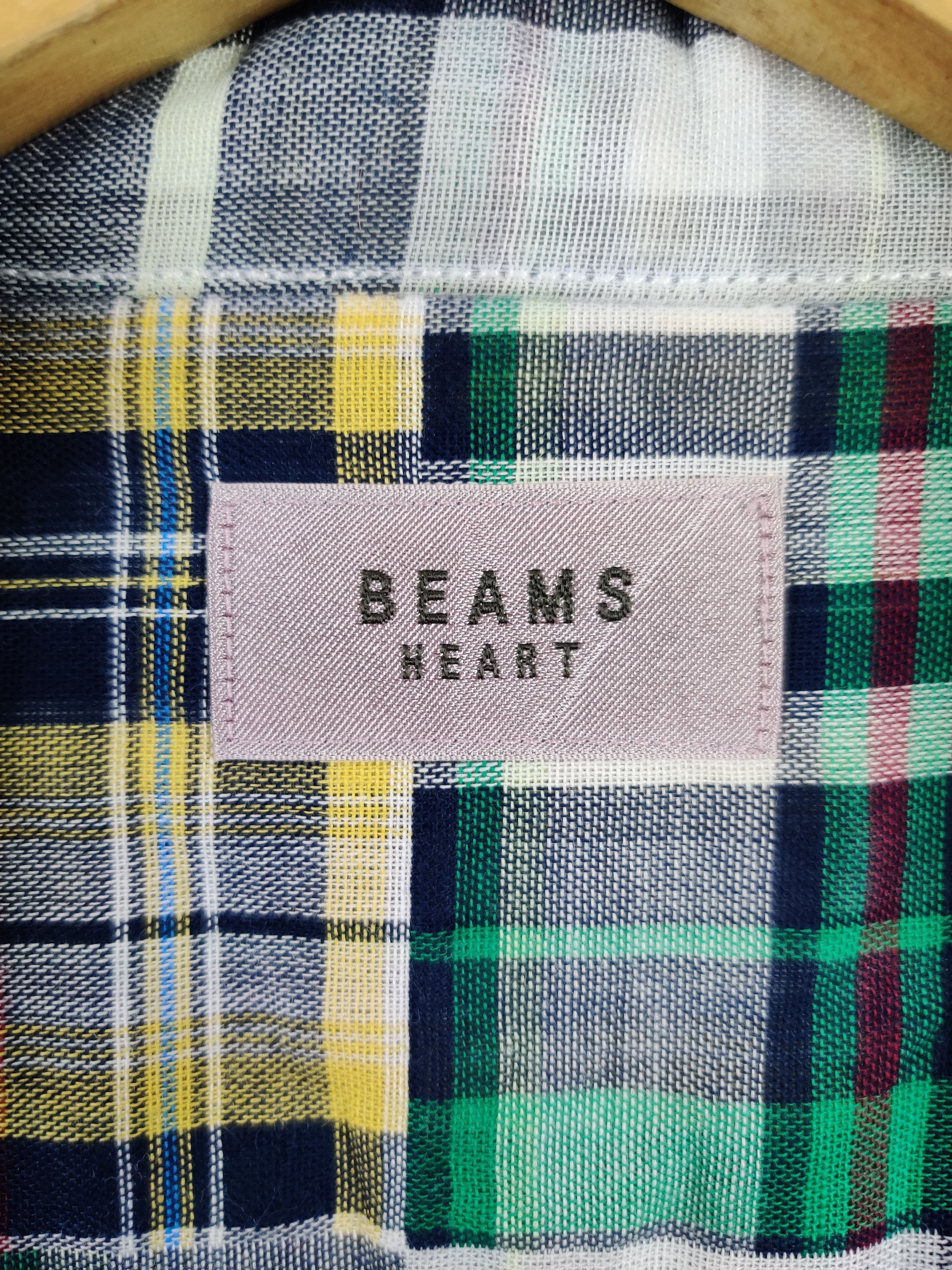 Beams Plus Vintage Beams Heart Flannel Button Ups Shirt Size US L / EU 52-54 / 3 - 8 Thumbnail