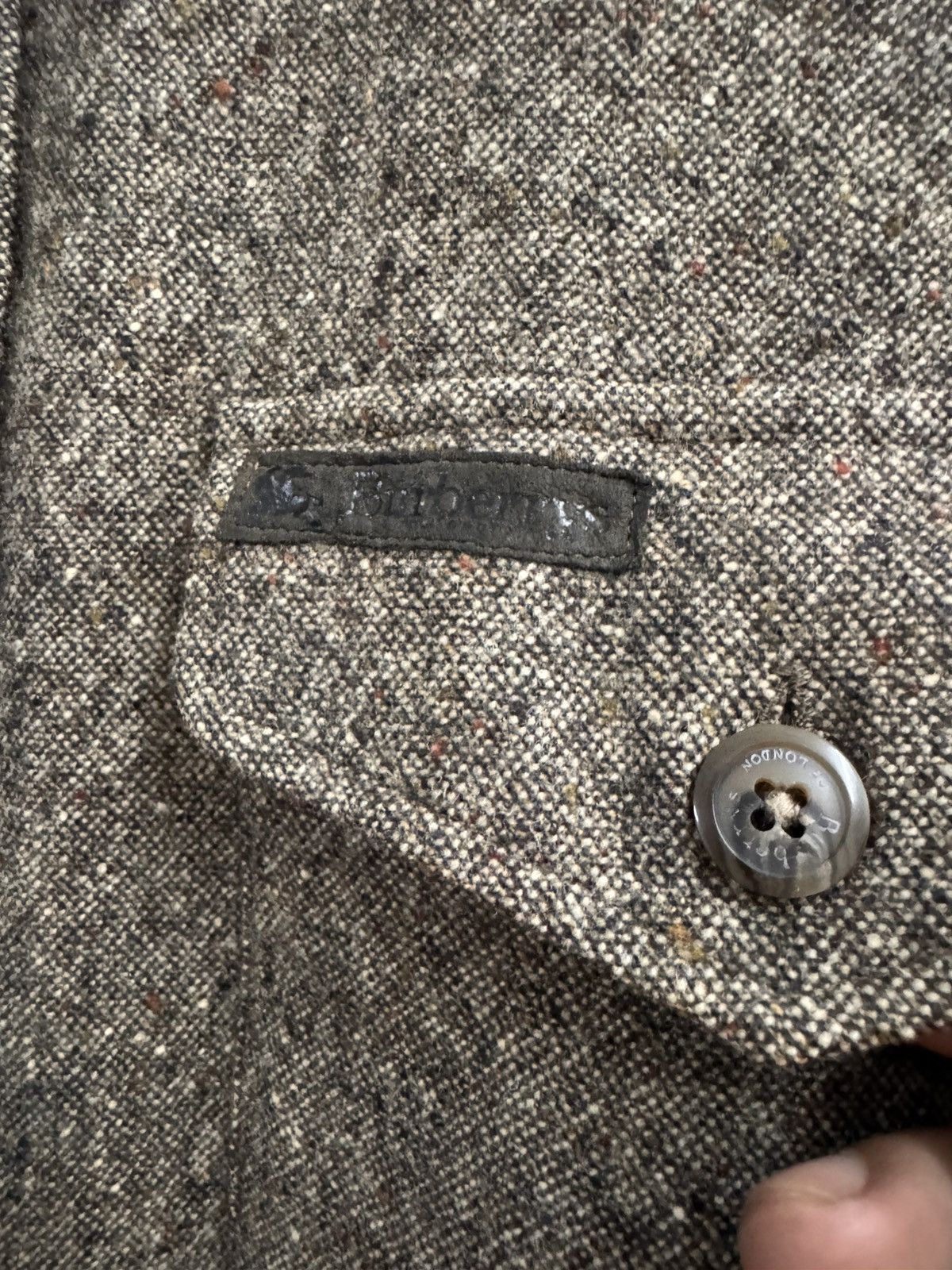 Burberry 80s Burberrys' Sanyo Shokai Japan Wool CPO 'Burberrys' Size US L / EU 52-54 / 3 - 3 Thumbnail
