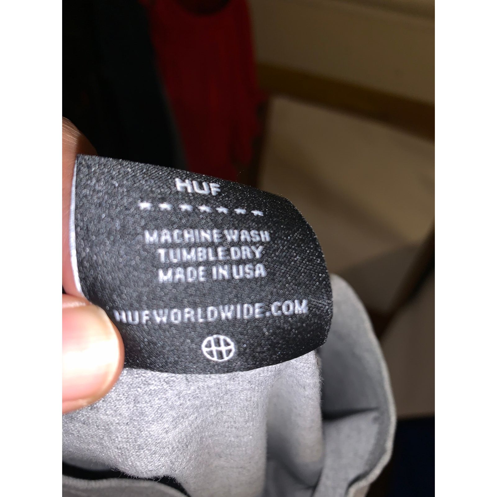 Huf HUF Logo T Shirt Medium Grey Navy Skate Made USA Streetwear Size US M / EU 48-50 / 2 - 8 Thumbnail