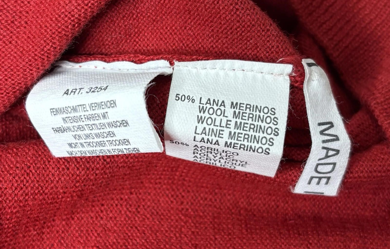 Other Rel Warc Sweater Vest Men's M Merino Wool Blend Italy Size US M / EU 48-50 / 2 - 9 Thumbnail