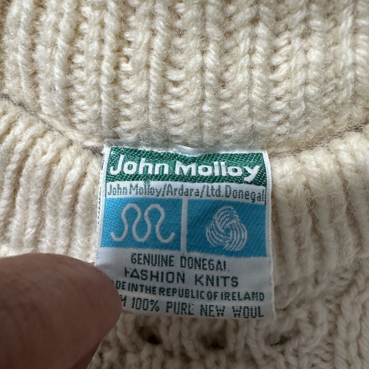 Vintage Vintage John Molloy cable knit wool sweater Size US S / EU 44-46 / 1 - 4 Thumbnail