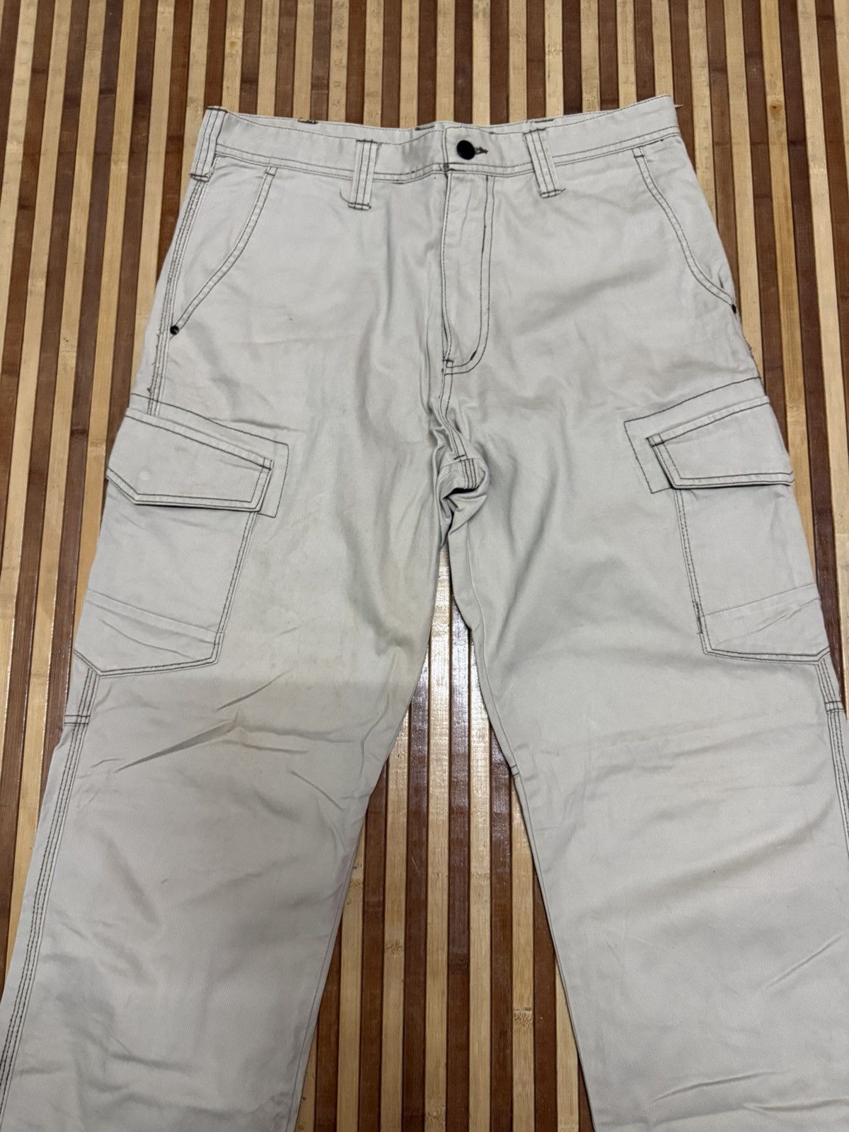 Japanese Brand EVENRIVER Cargo Pants Streetwear Multipocket W32X30.5 Size US 32 / EU 48 - 2 Thumbnail